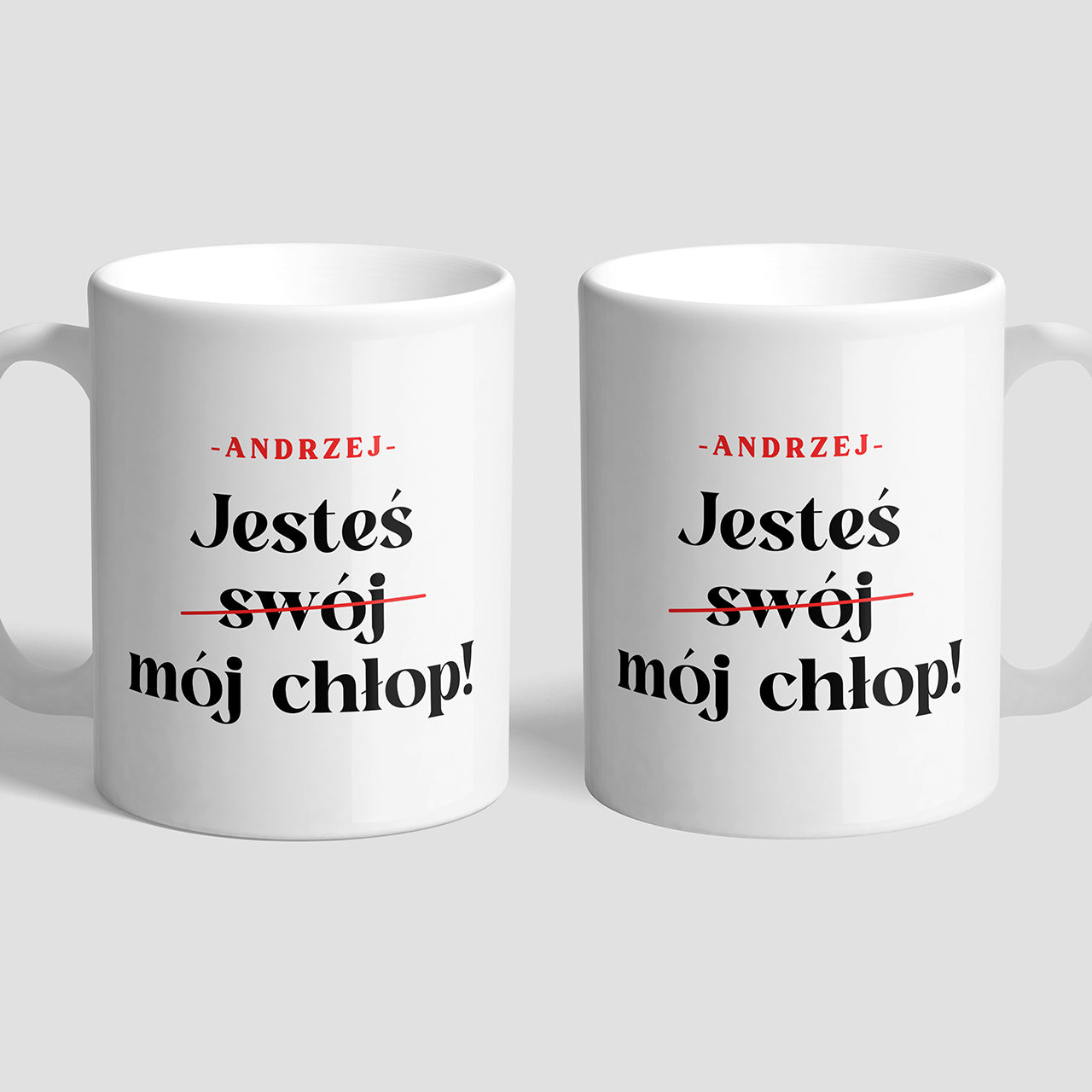 Śmieszny kubek dla niego