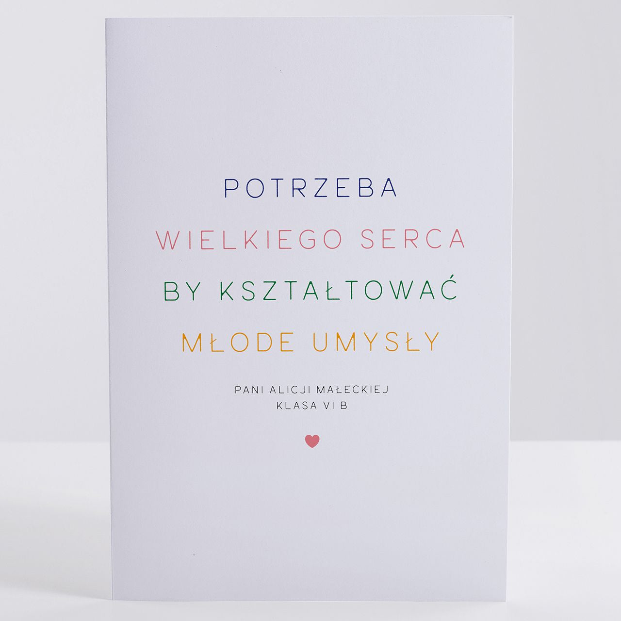 Kartka na Dzień Nauczyciela - Wielkie Serce