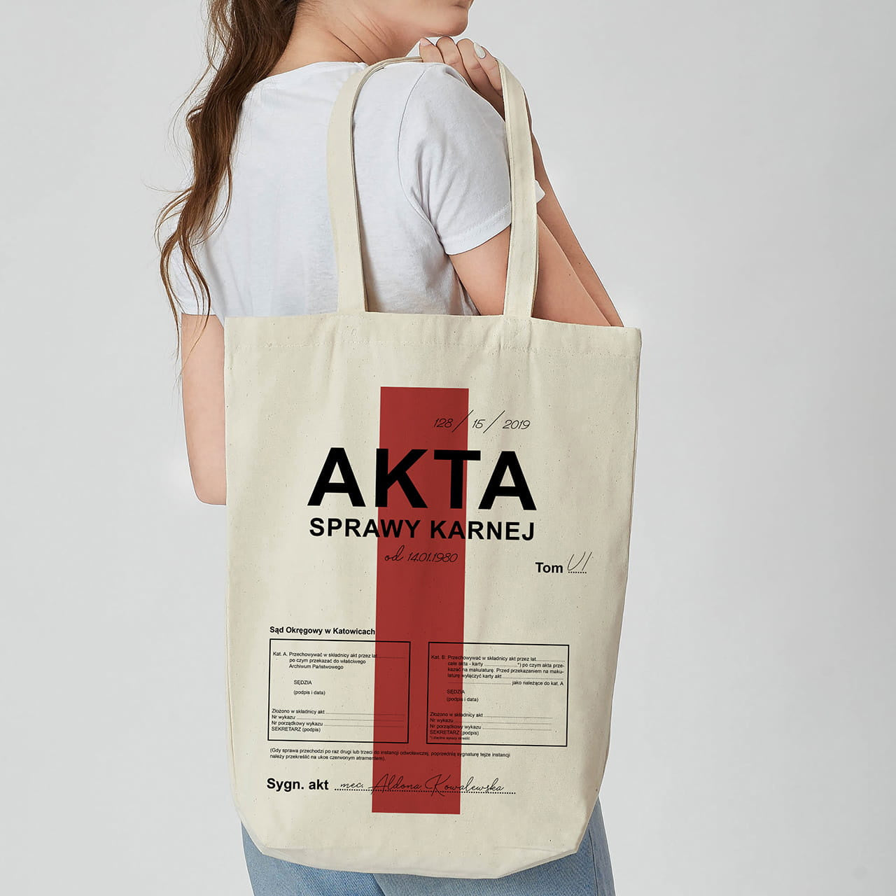 Personalizowana torba - akta - upominek dla studenta prawa