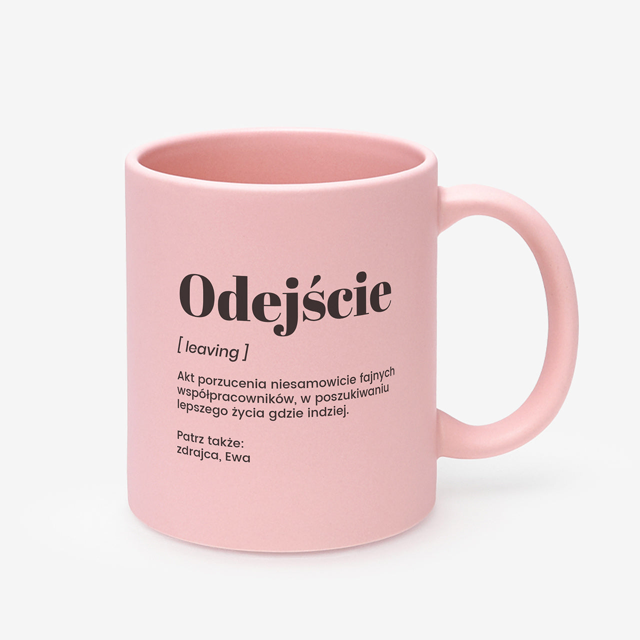 Śmieszny kubek na odejście z pracy