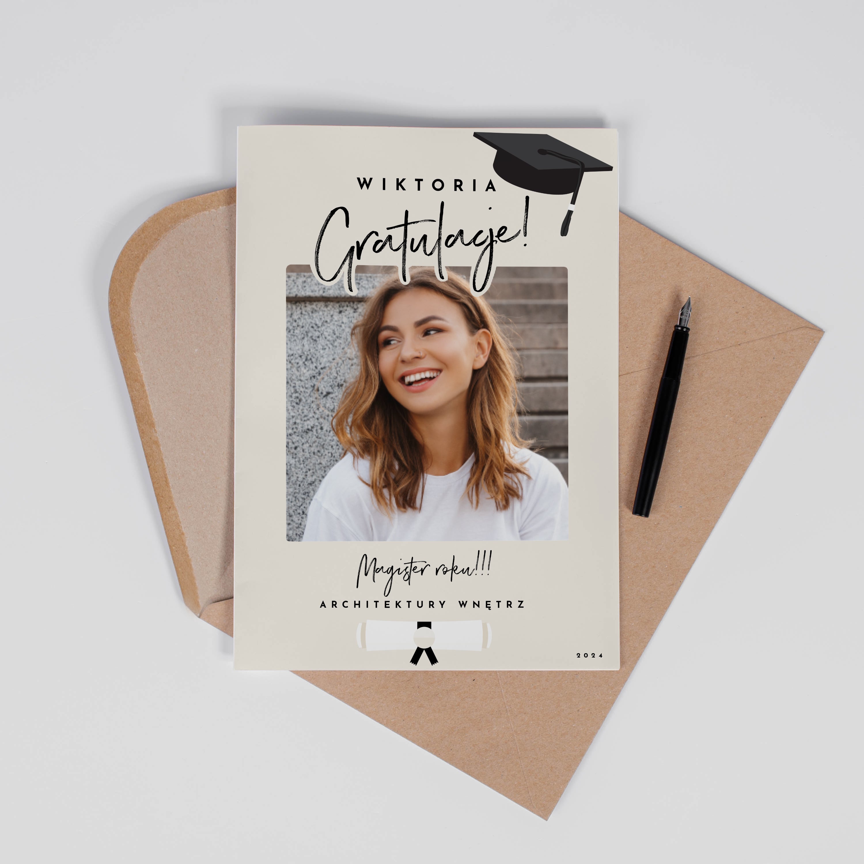 Personalizowana kartka z okazji absolutorium