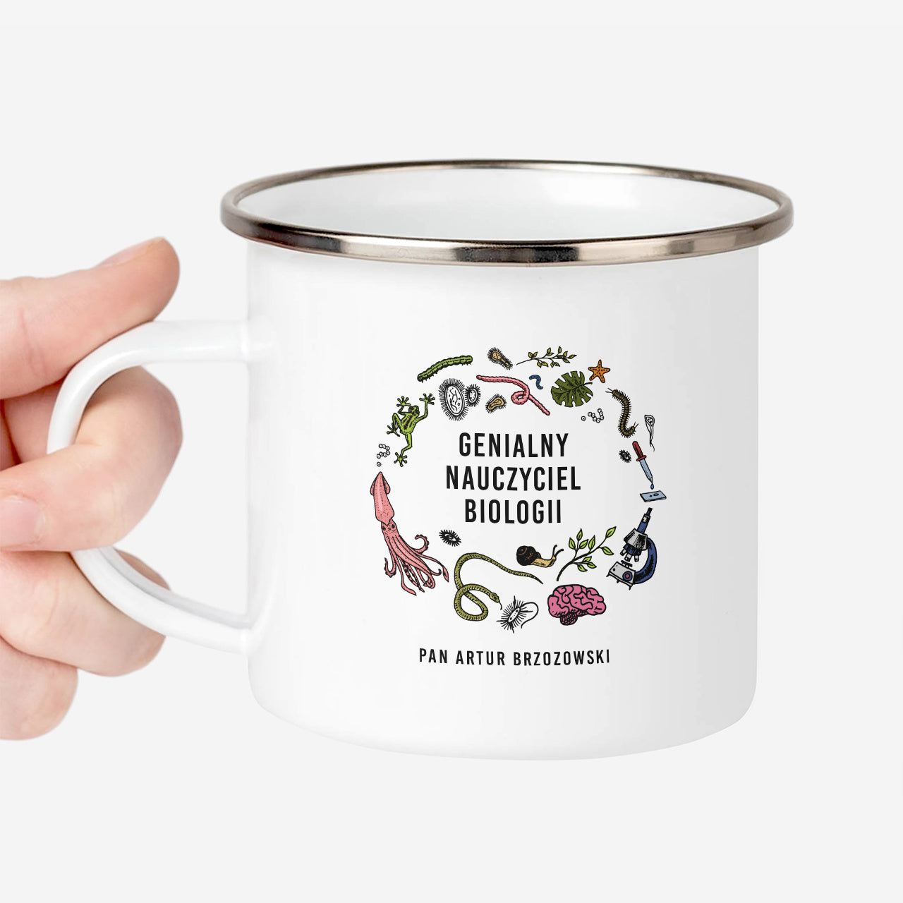 Personalizowany kubek na prezent dla nauczyciela biologii