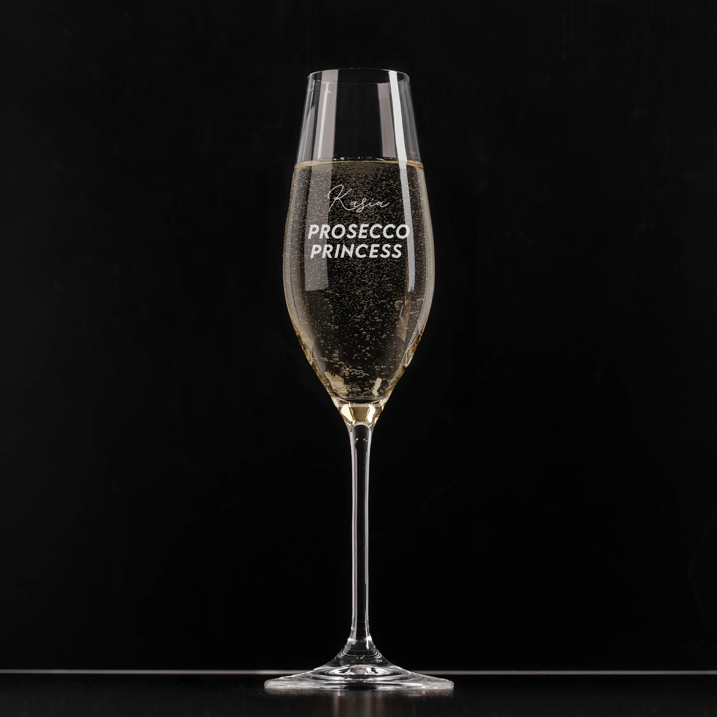 Grawerowany kieliszek do prosecco na prezent dla przyjaciółki