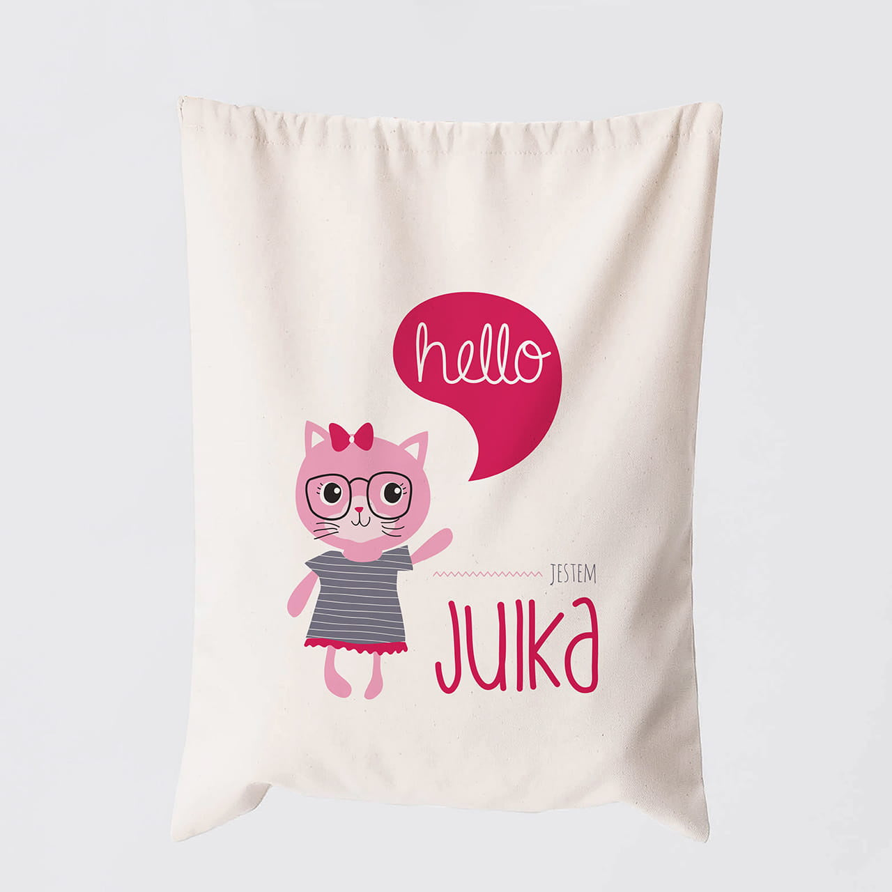 Personalizowany worek do przedszkola na prezent dla dziewczynki