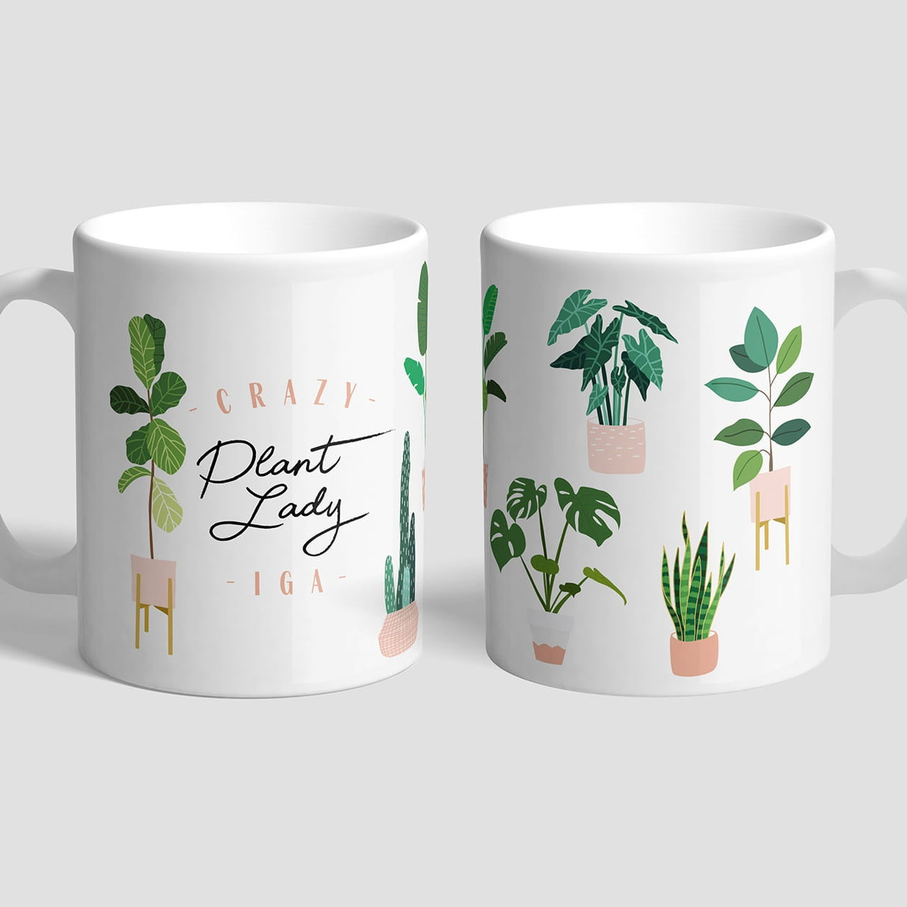 Personalizowany kubek - Plant Lover - prezent dla miłośniczki roślin