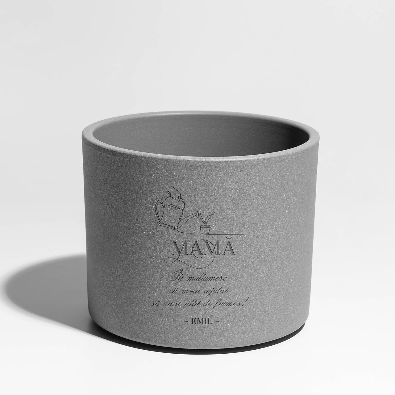 Grawerowana doniczka dla mamy prezent na dzień mamy personalizowana doniczka