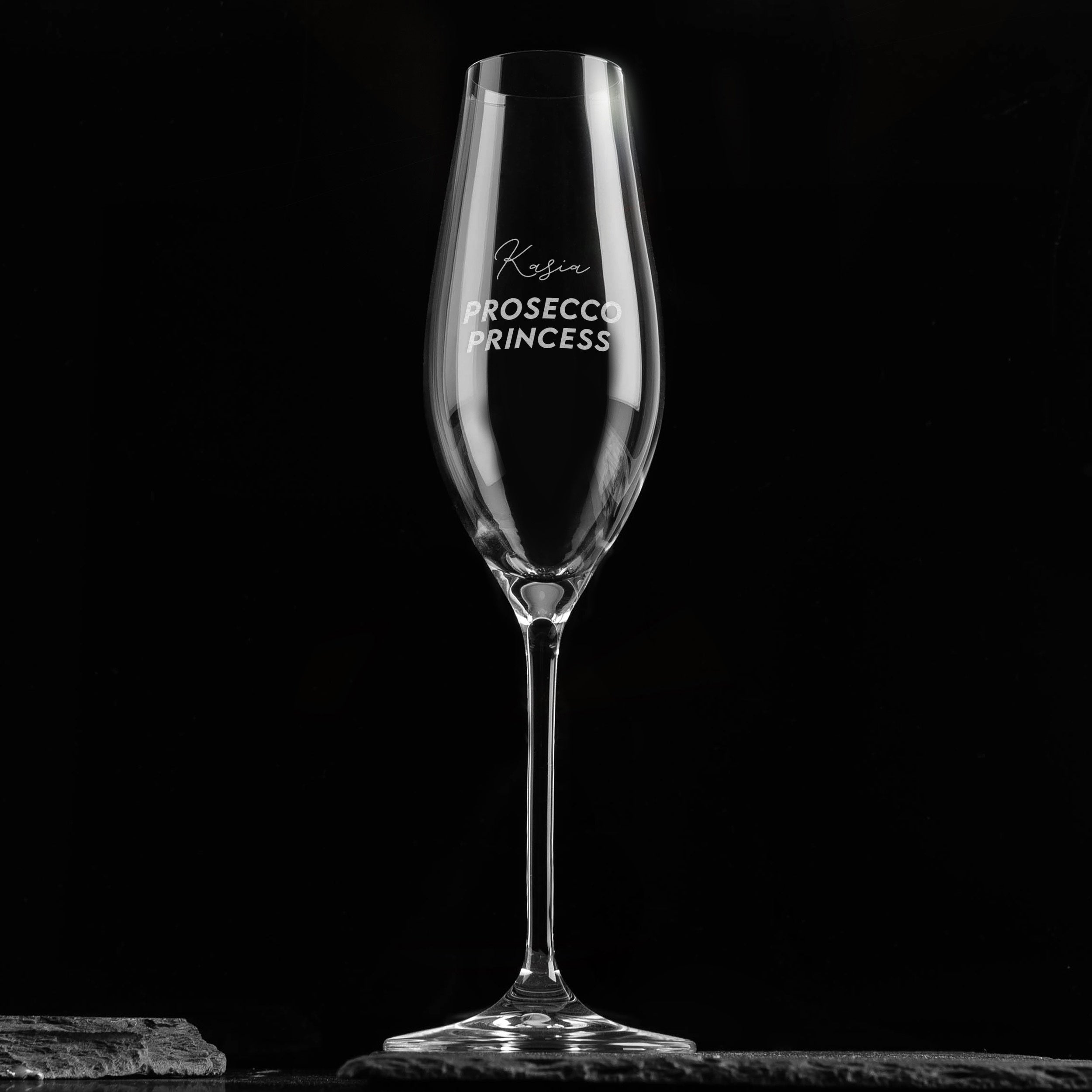 Grawerowany kieliszek do prosecco na prezent dla przyjaciółki