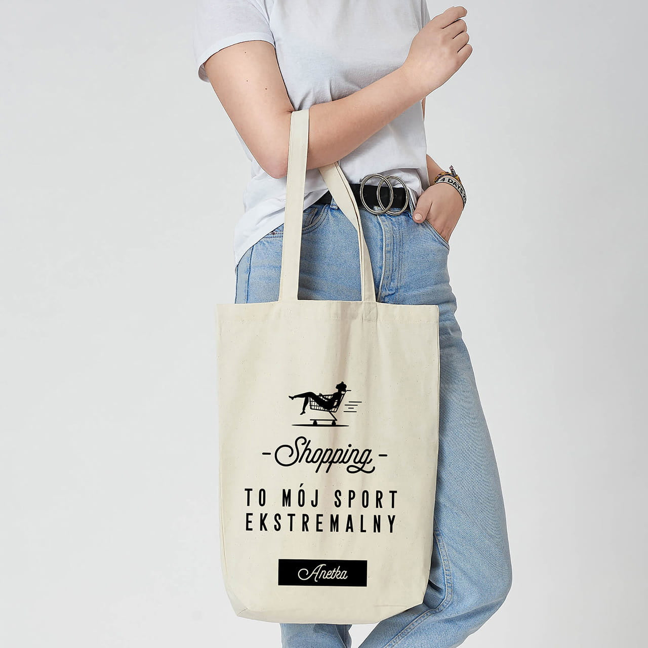 Personalizowana torba na zakupy dla przyjaciółki