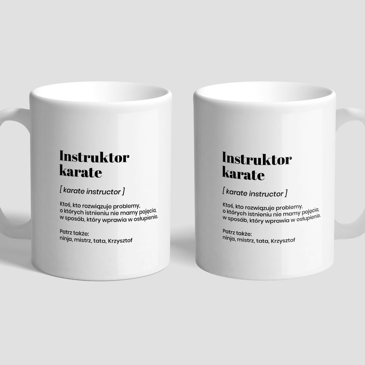 Personalizowany kubek- prezent dla trenera karate