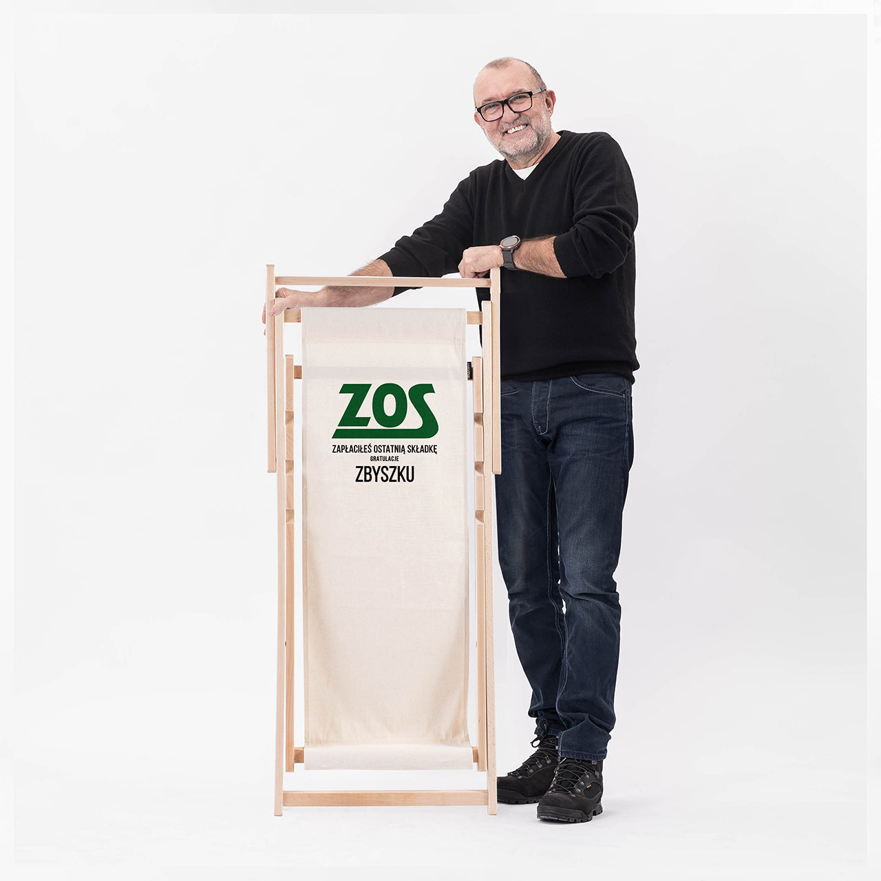 Personalizowany leżak na prezent dla emeryta