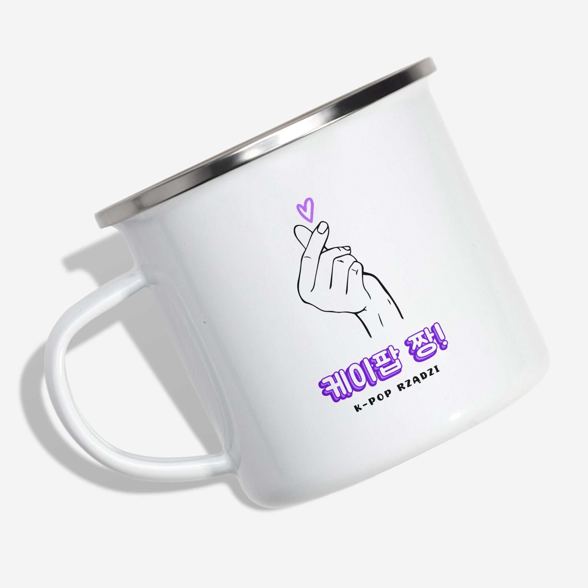 Kubek emaliowany dla fana k-popu personalizowany kubek prezent dla niej dla przyjaciółki prezent dla fana k popu