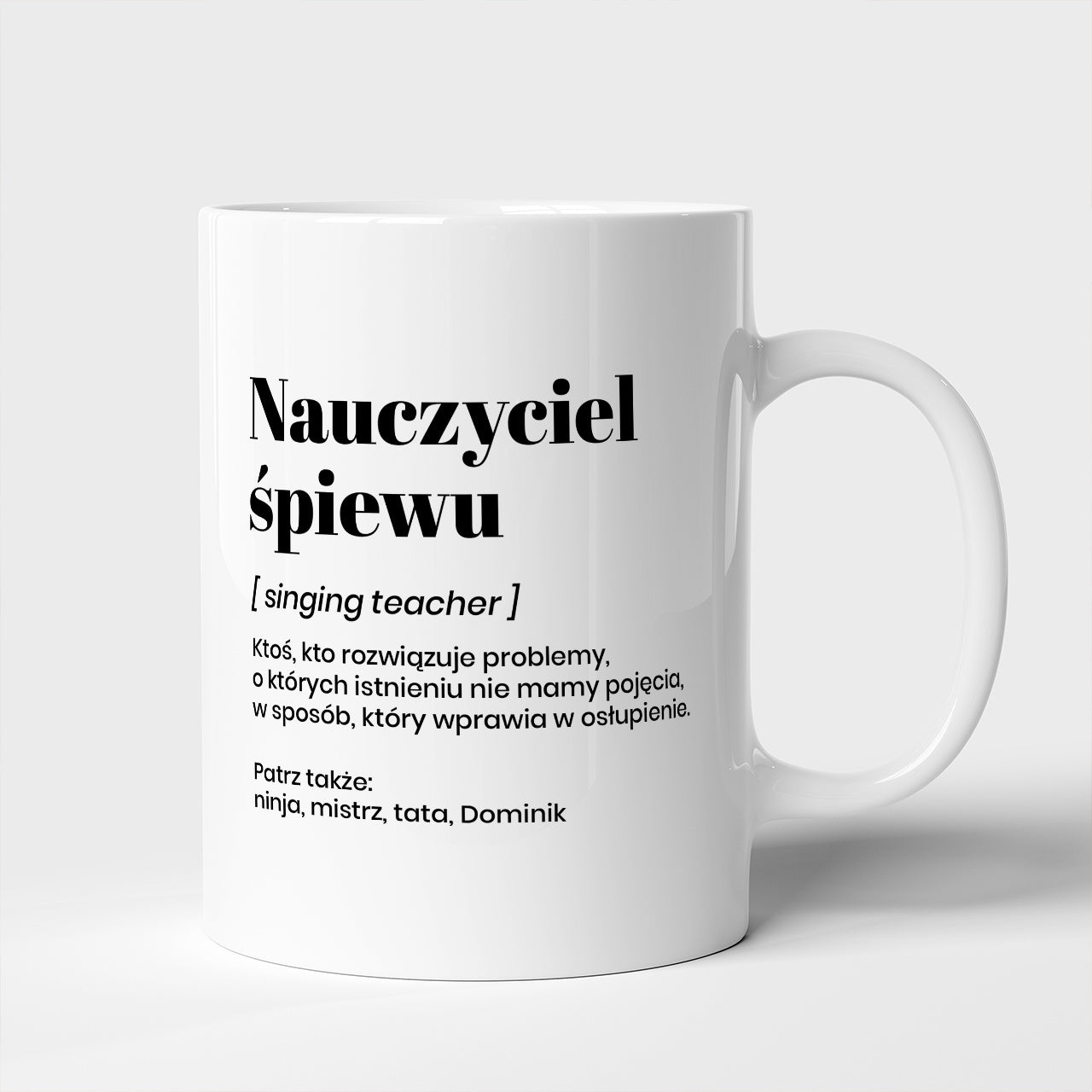 Kubek z personalizacją - prezent dla nauczyciela śpiewu