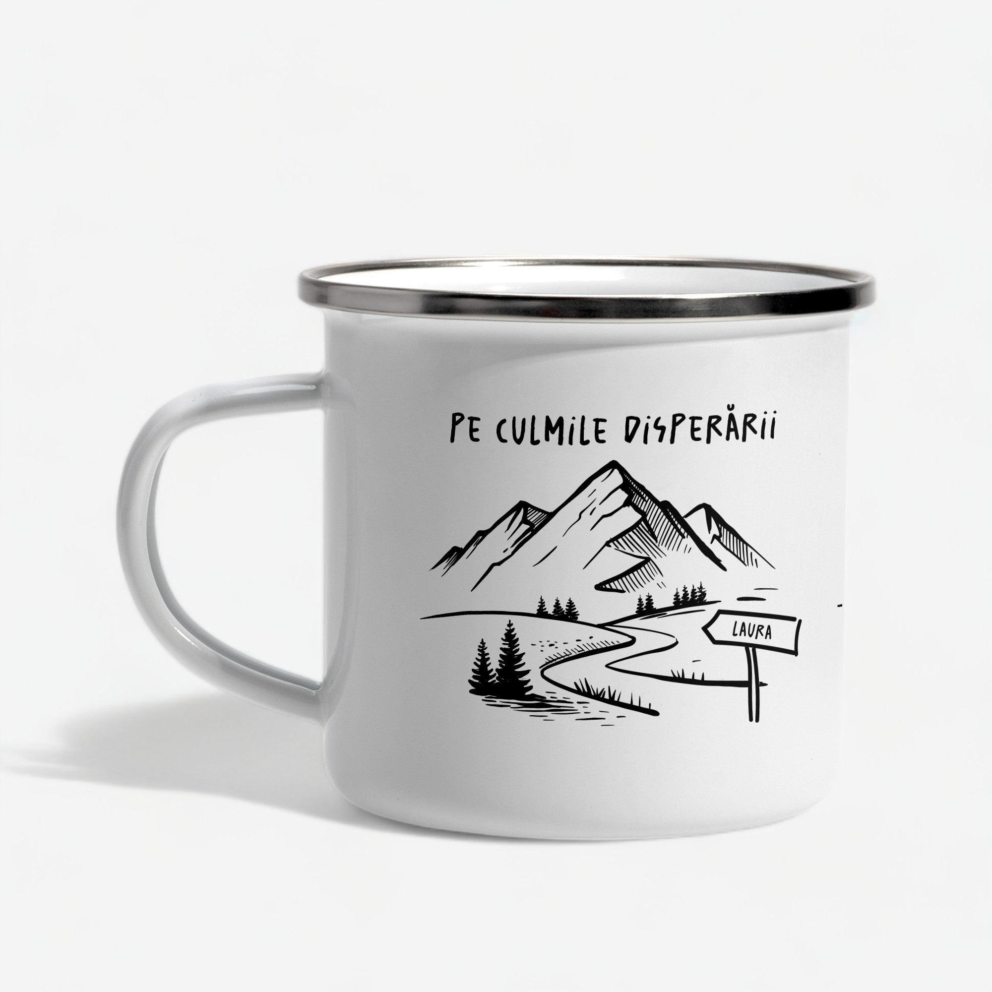 Śmieszny kubek dla miłośnika gór - personalizowany