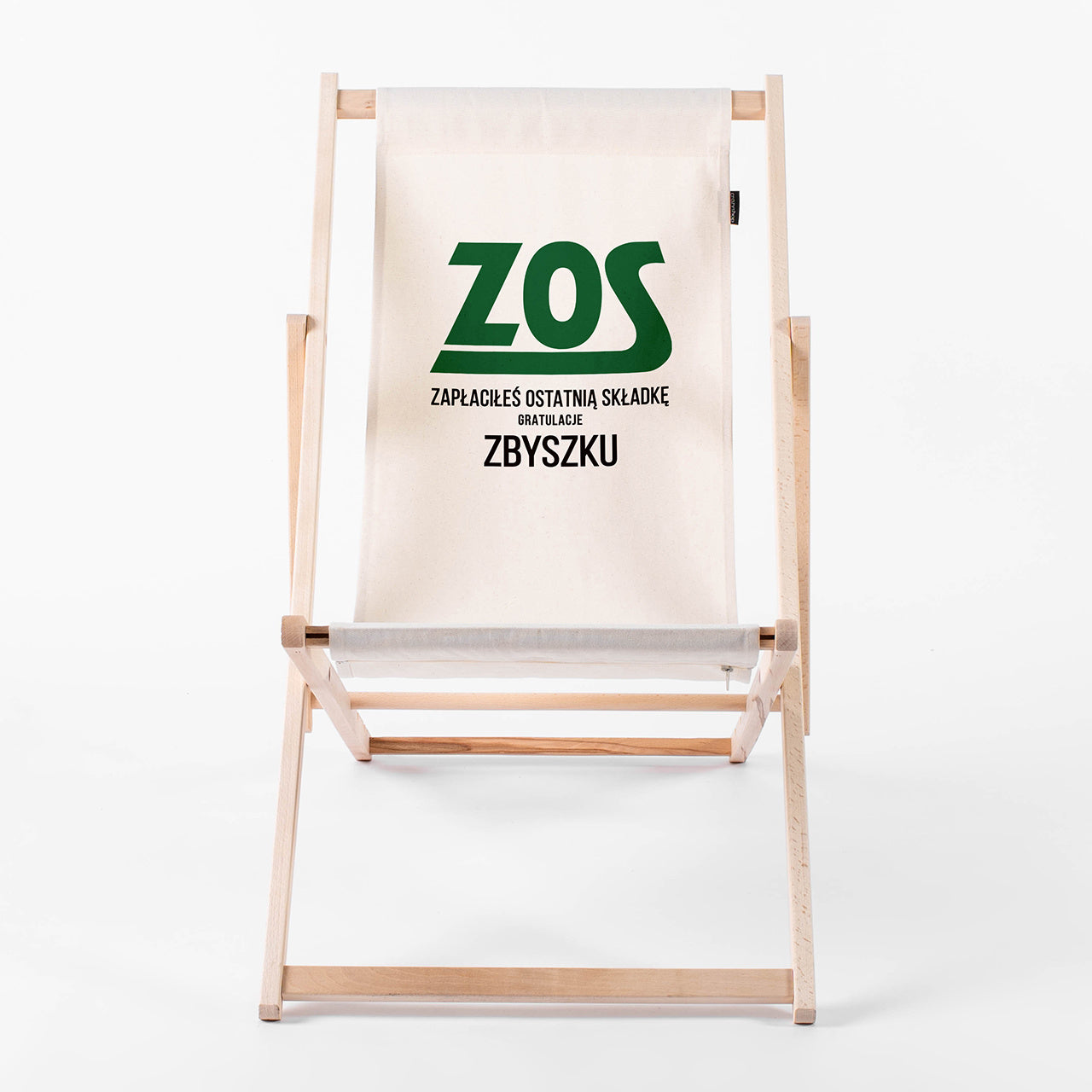 Personalizowany leżak na prezent dla emeryta