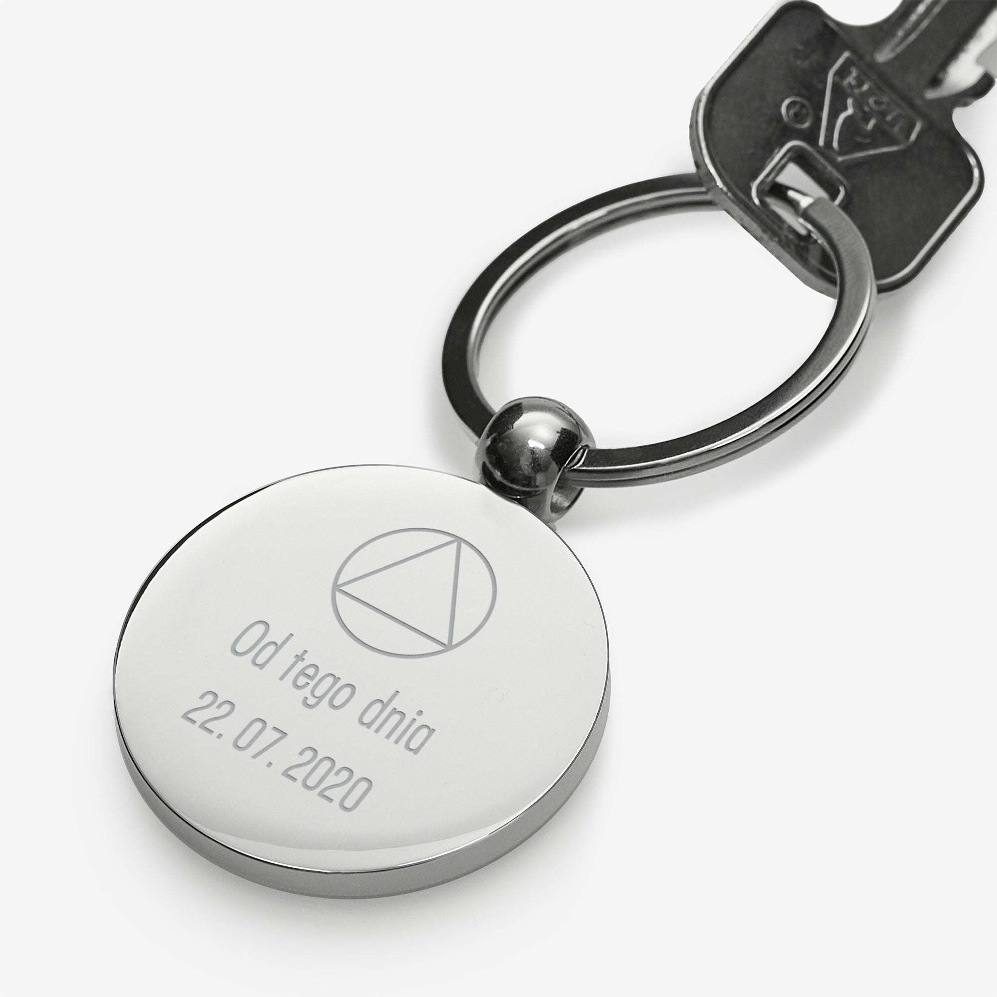 Grawerowany brelok - prezent na rocznicę trzeźwości breloczek z grawerem personalizowany brelok