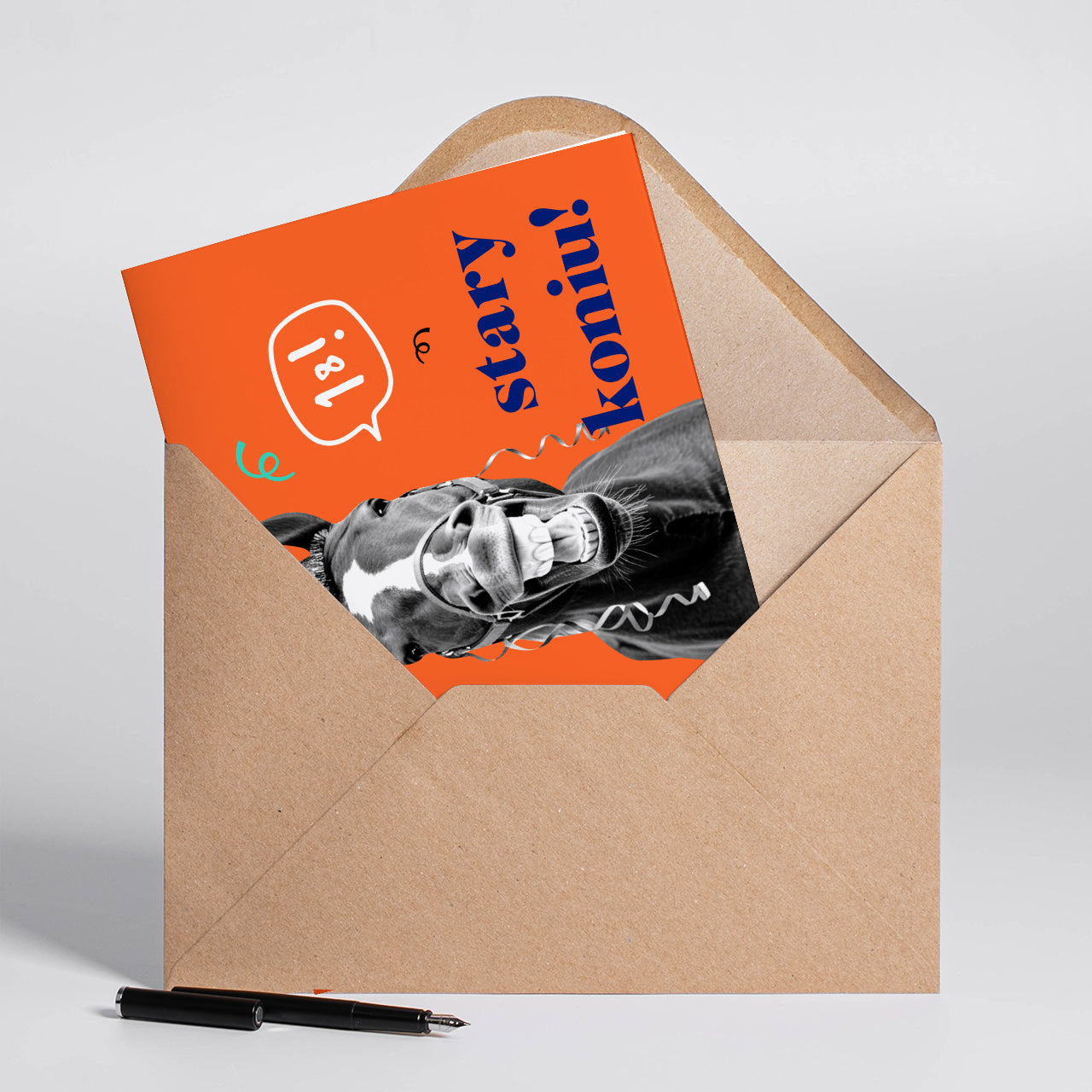 Personalizowana kartka na 18 urodziny - stary koń
