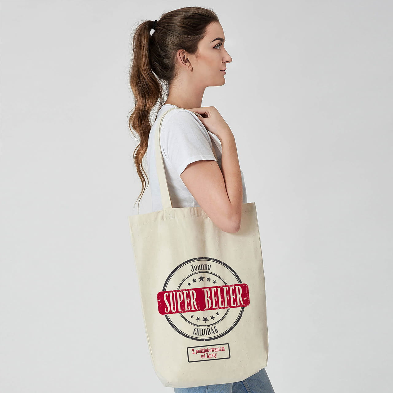 Personalizowana torba dla nauczyciela - super belfer