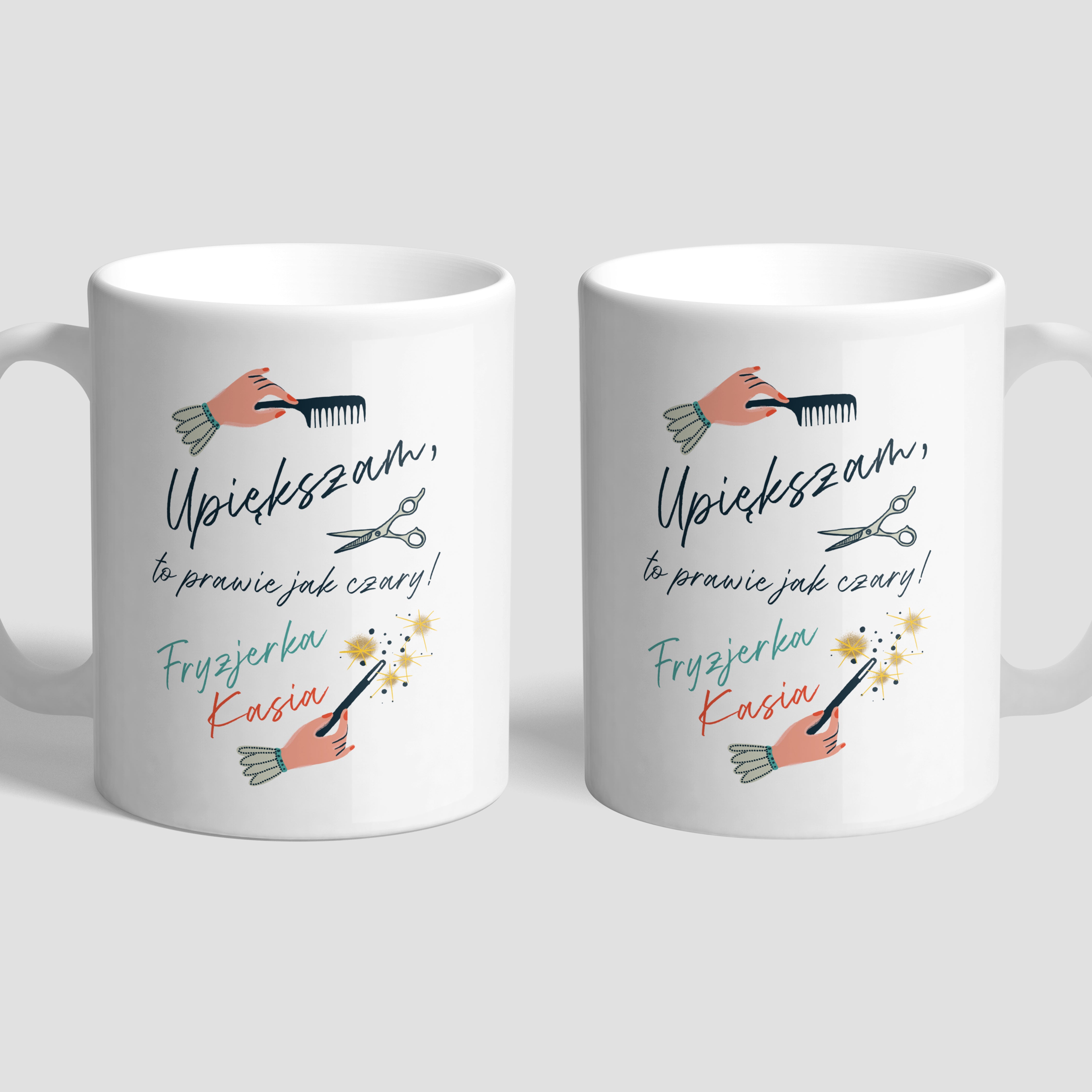 Kubek dla fryzjerki prezent dla fryzjerki personalizowany kubek prezent do salonu fryzjerskiego
