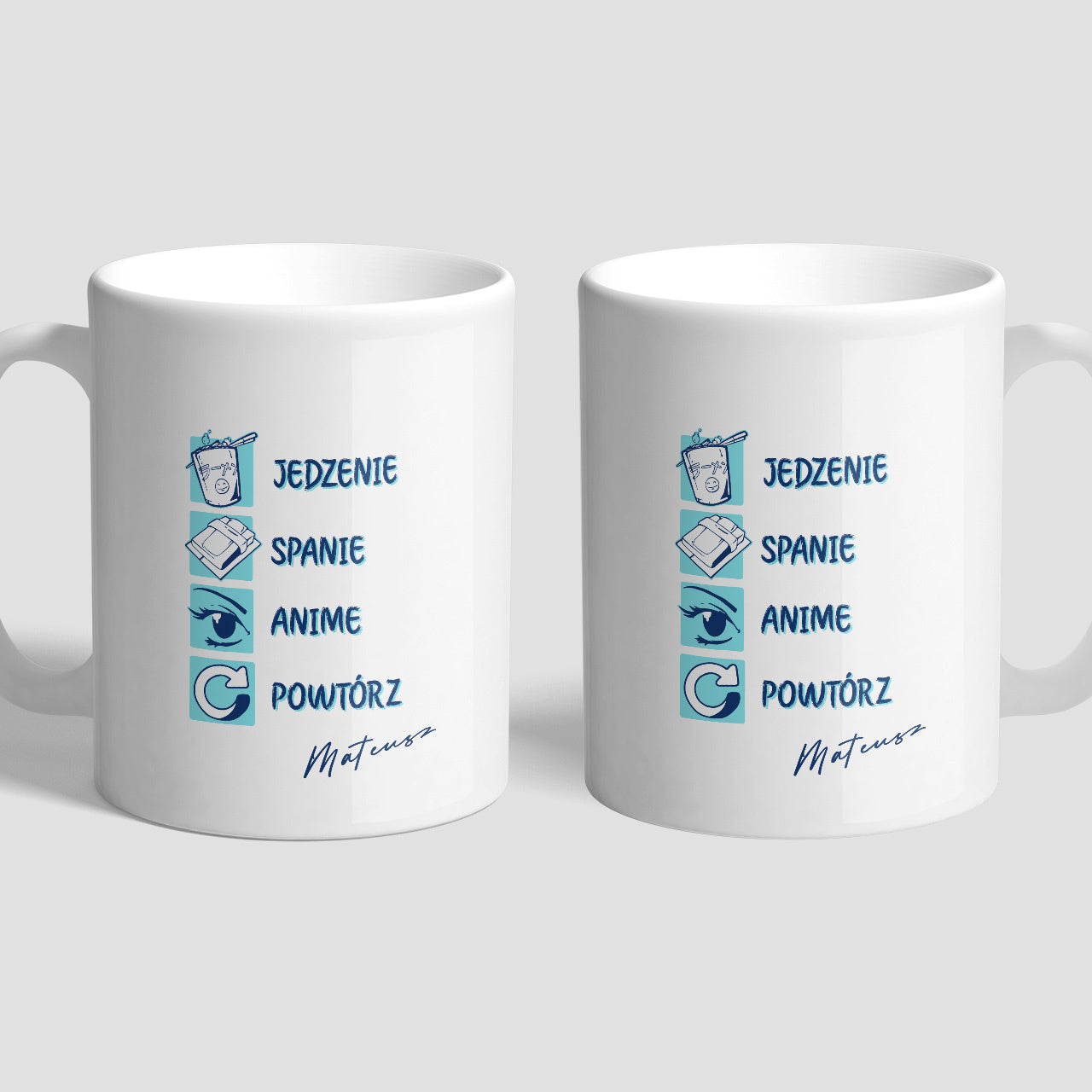 Personalizowany kubek - prezent dla fana anime