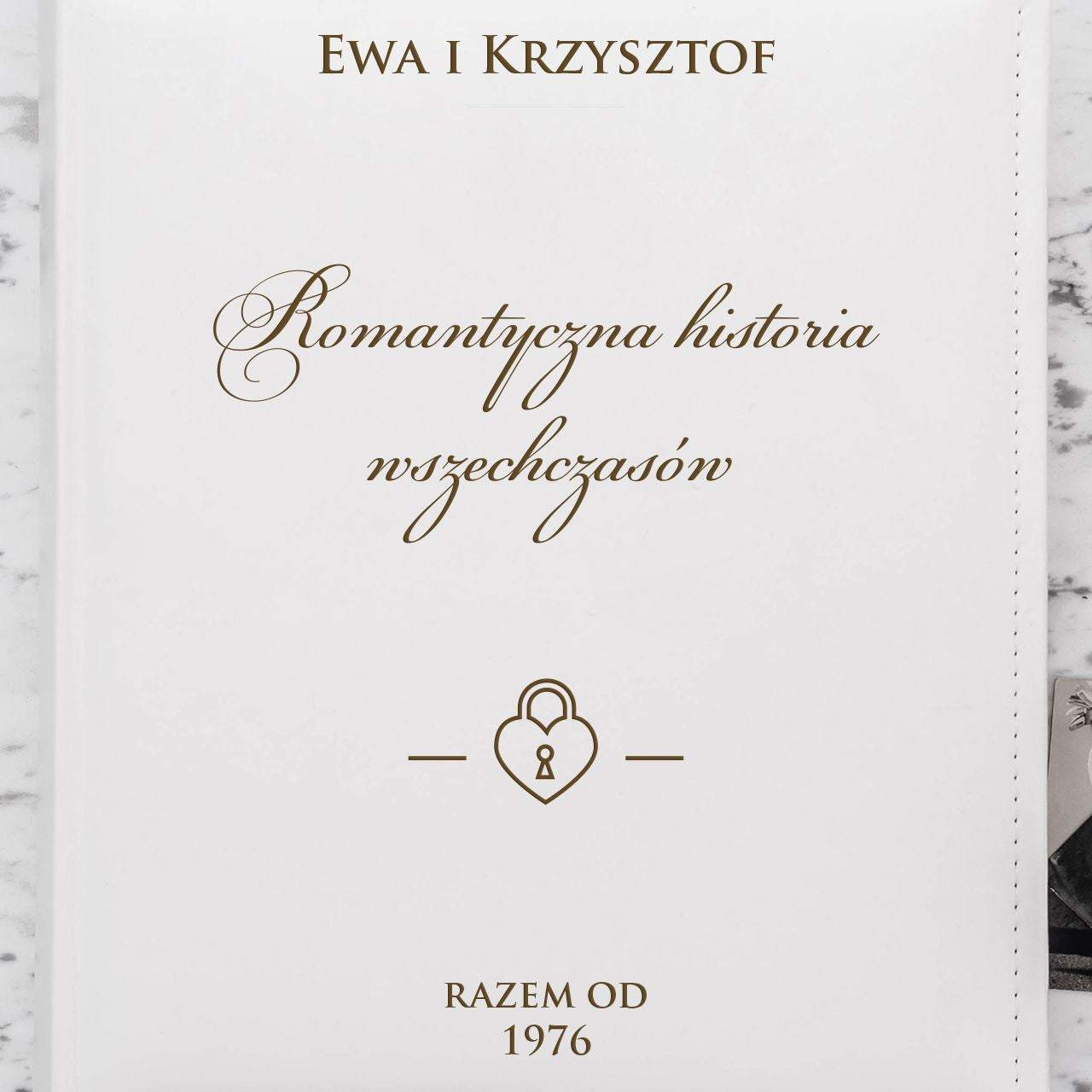 Personalizowany album na Rocznicę Ślubu prezent dla rodziców album ślubny pamiątka ślubna