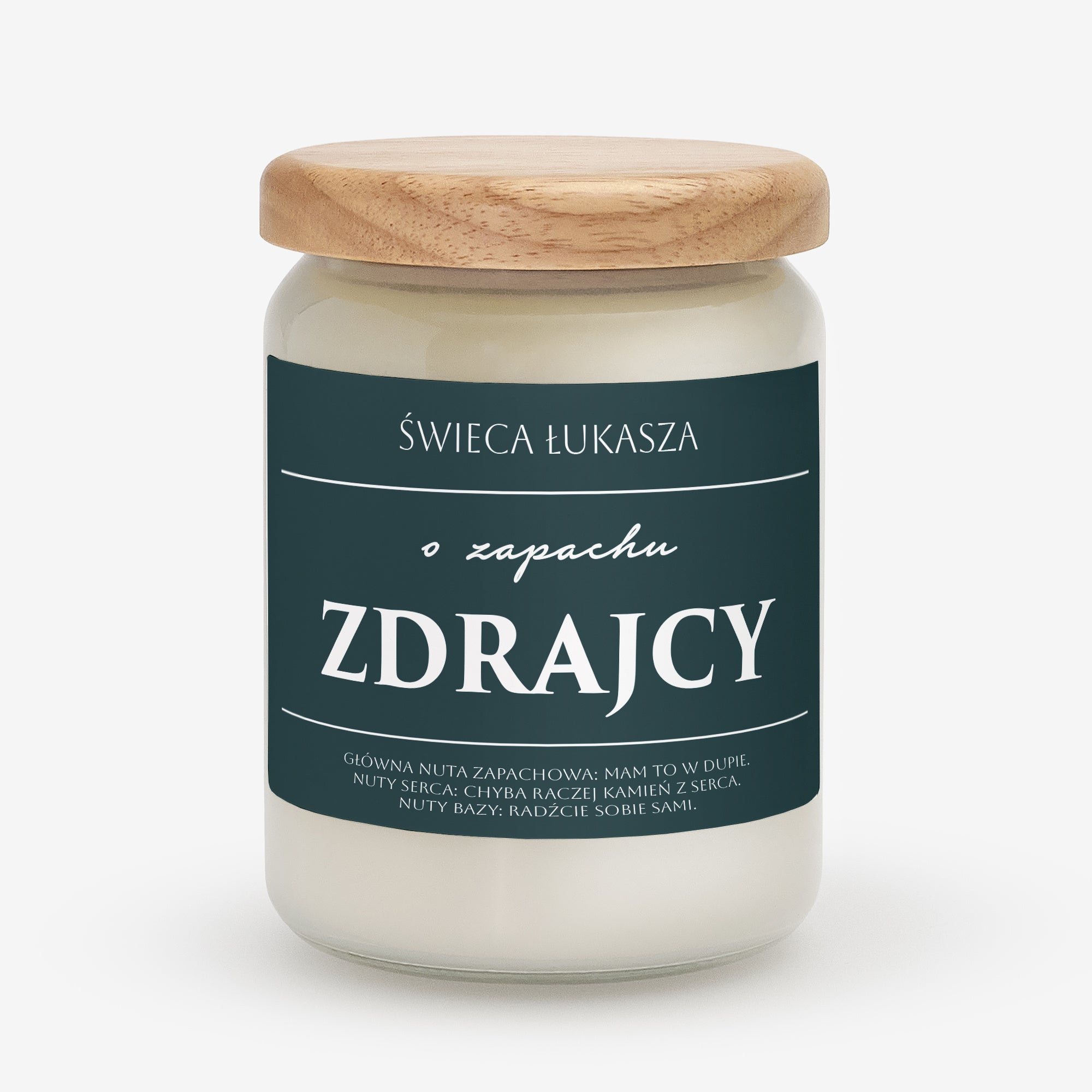 Świeca o zapachu zdrajcy - śmieszny prezent na odejście z pracy