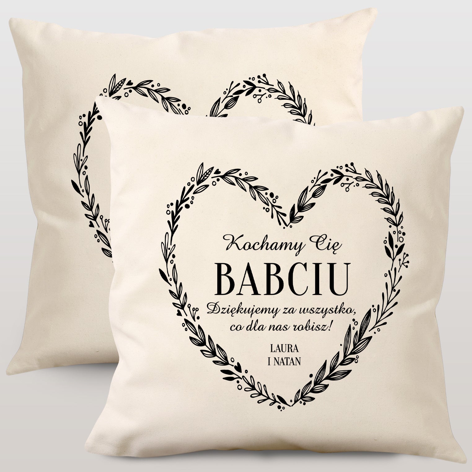 Personalizowane poduszki na Dzień Babci i Dziadka prezent na Dzień Babci i Dziadka