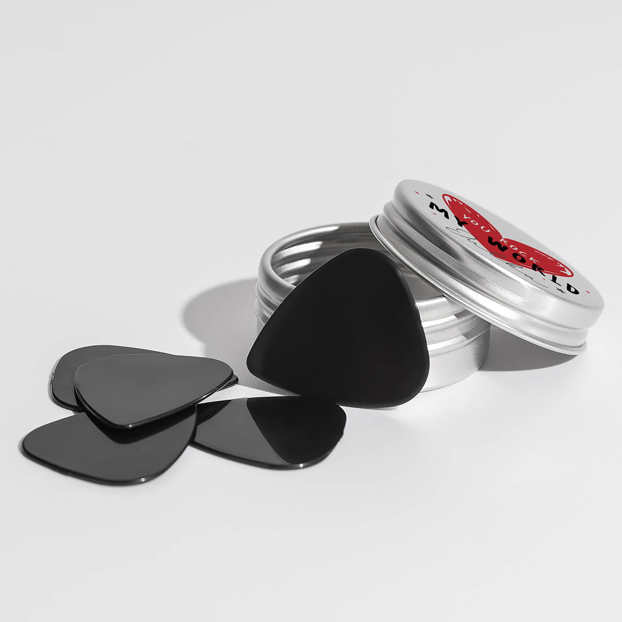 Kostki do gitary w personalizowanym pudełku - yuo rock my world
