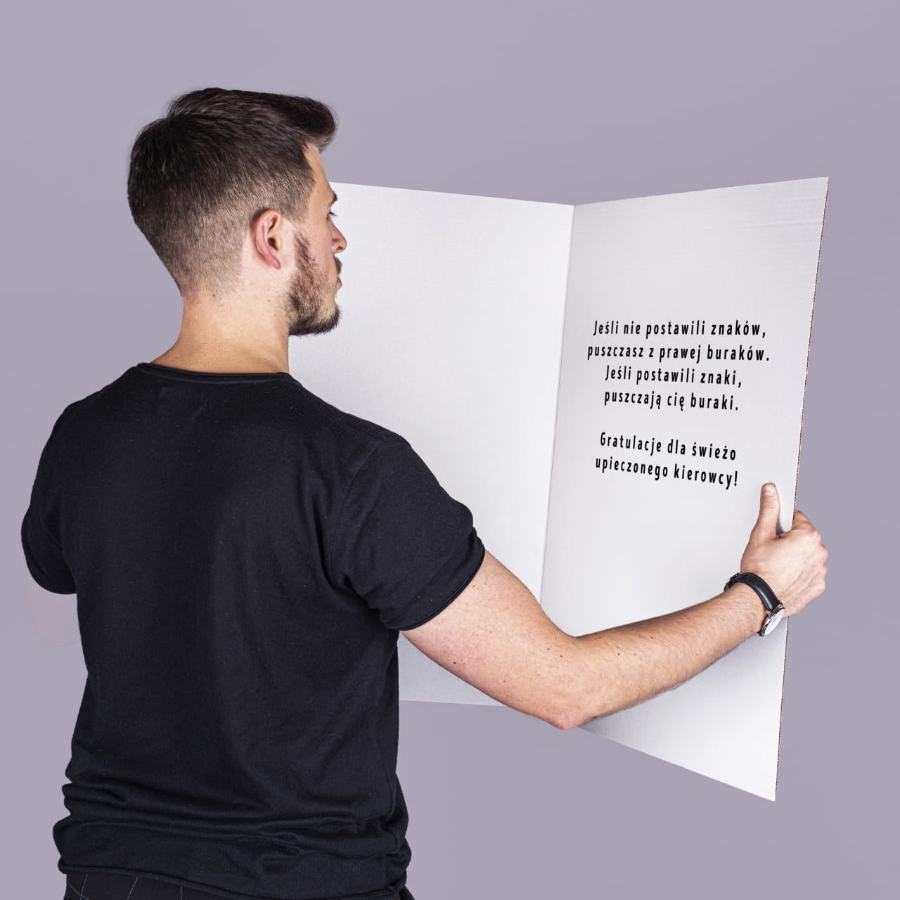 Duża personalizowana kartka za zdane prawo jazdy prezent za zdane prawo jazdy kartka personalizowana