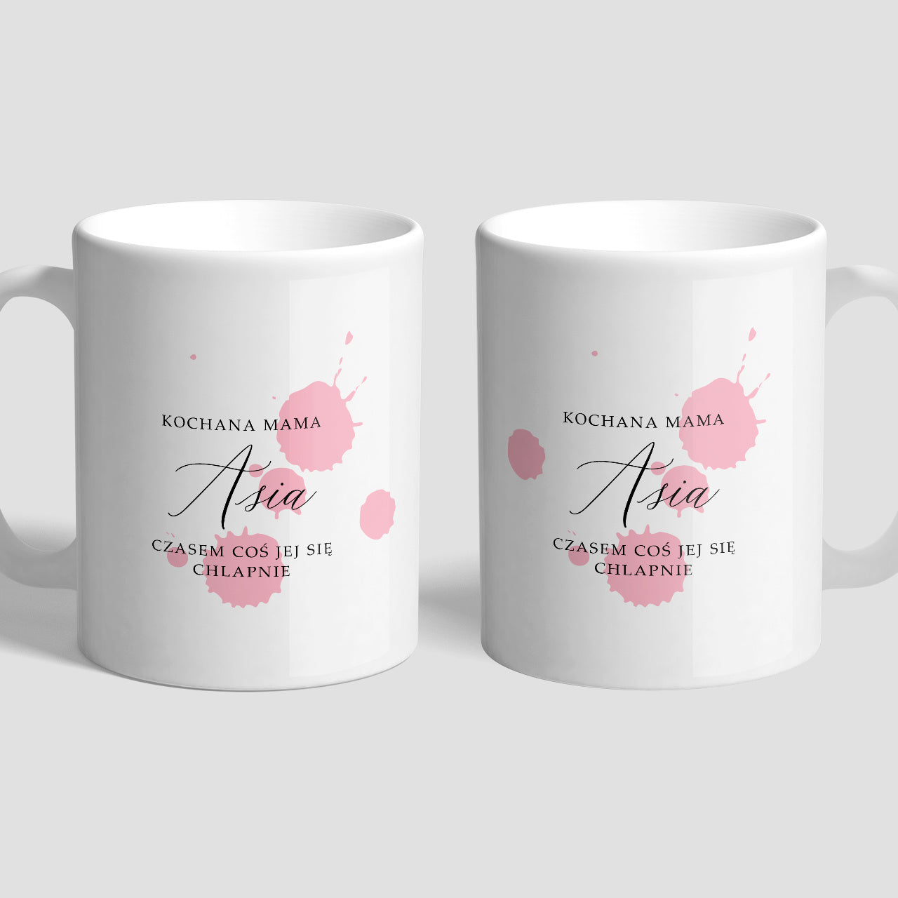 Personalizowany kubek - Czasem Coś Chlapnie - śmieszny prezent dla mamy
