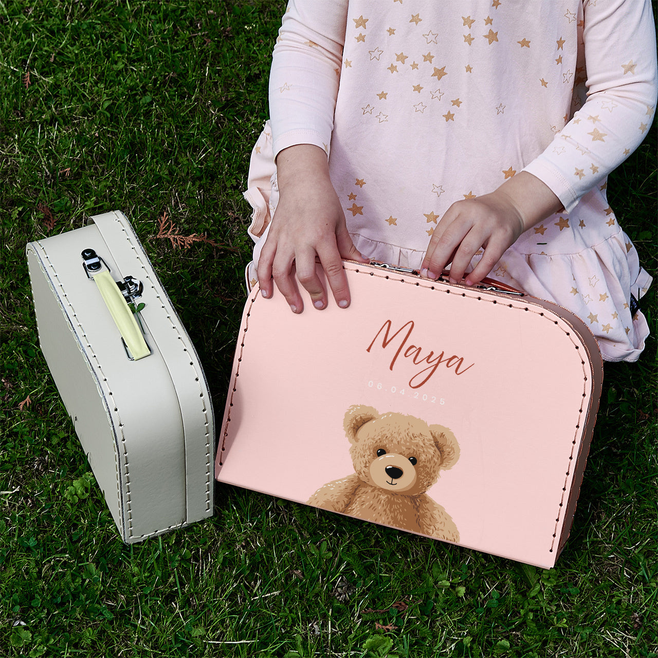 Personalizowany kuferek z misiem dla dziecka