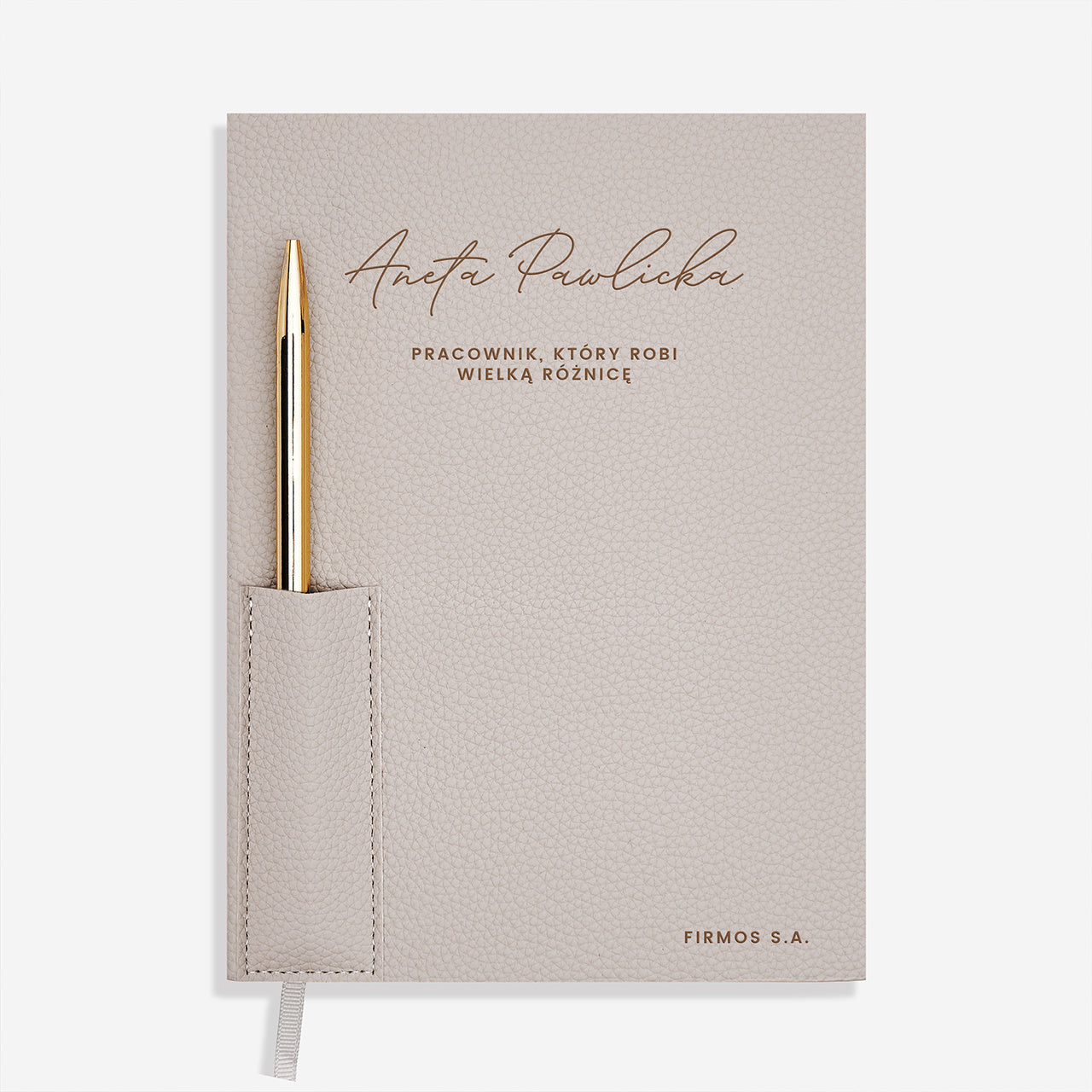 Planner z personalizowaną okładką - elegancki prezent dla pracownika
