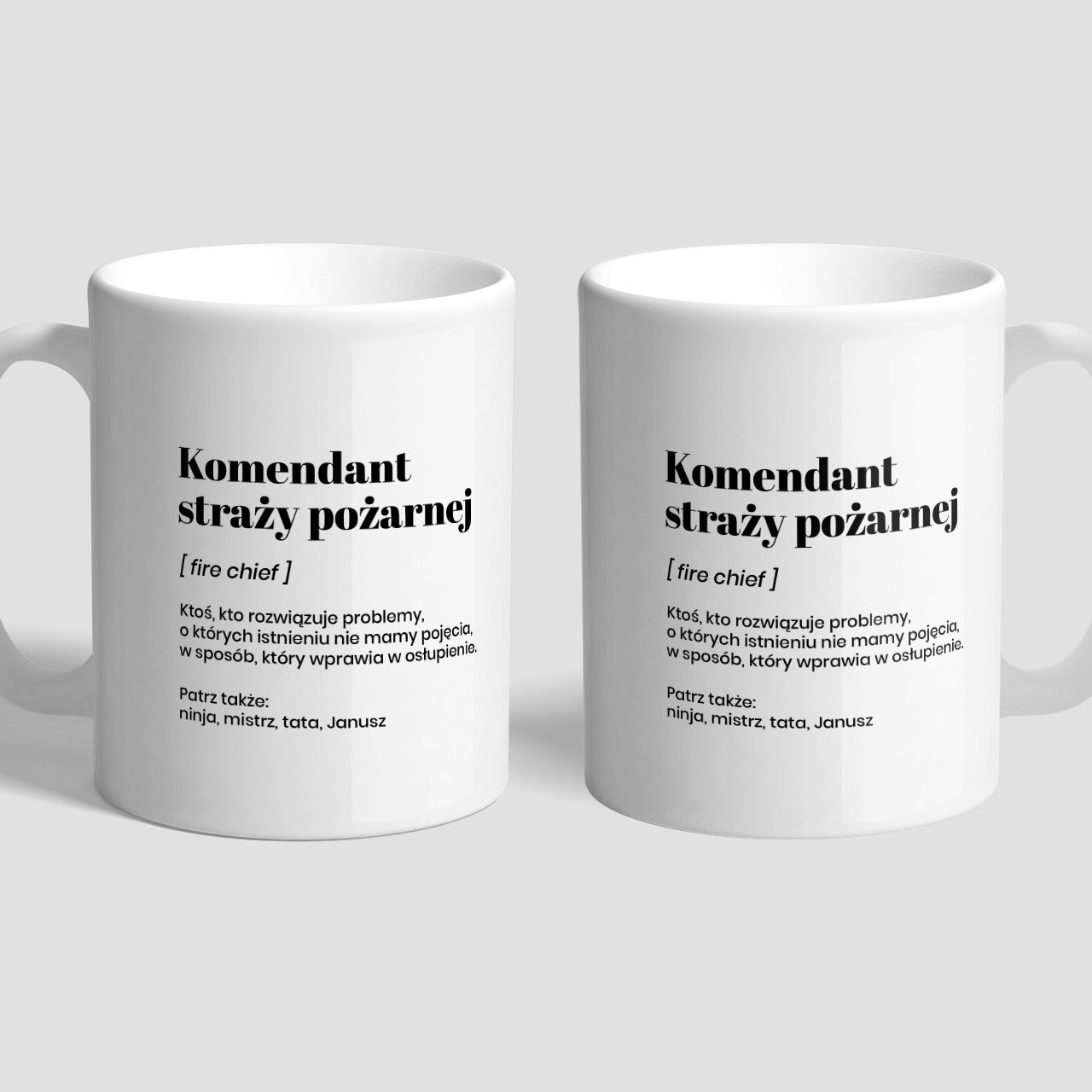 Personalizowany kubek - prezent dla komendanta straży pożarnej