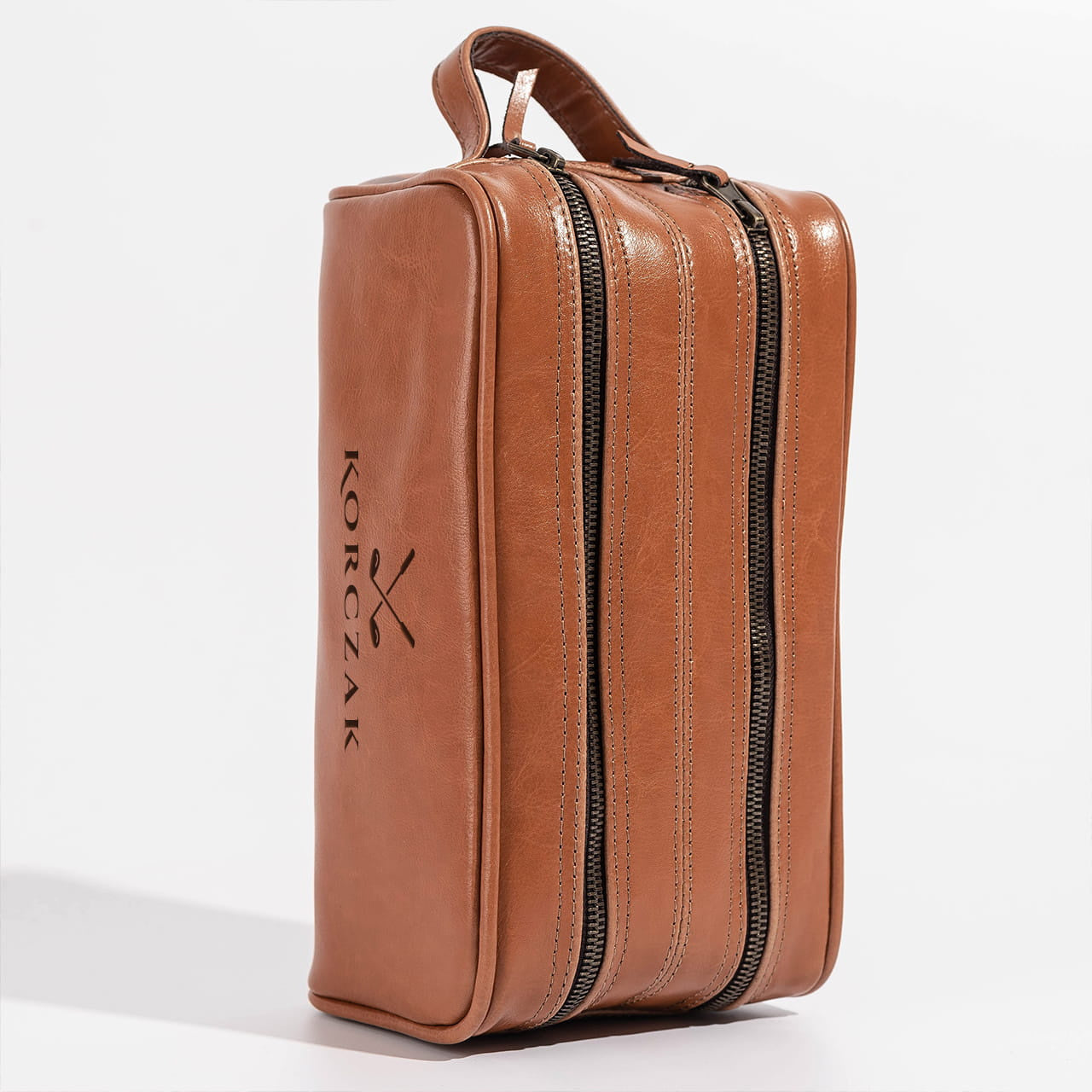 Personalizowana kosmetyczka skórzana - prezent dla fana golfa