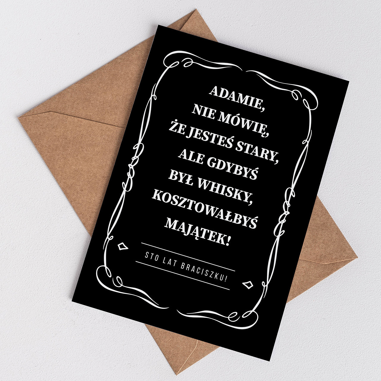 Personalizowana kartka na urodziny dla faceta - Jesteś Stary
