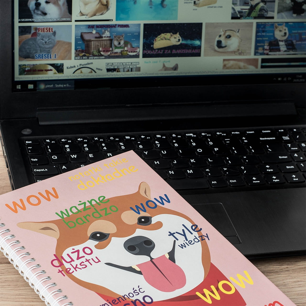 Personalizowany notatnik dla miłośnika psów - pieseł