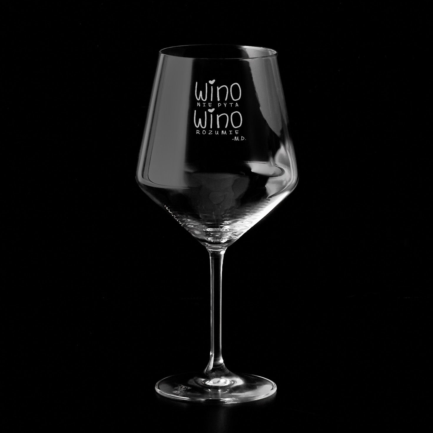 Kieliszek do wina na prezent dla siostry kieliszek do wina z grawerem prezent na urodziny dla przyjaciółki
