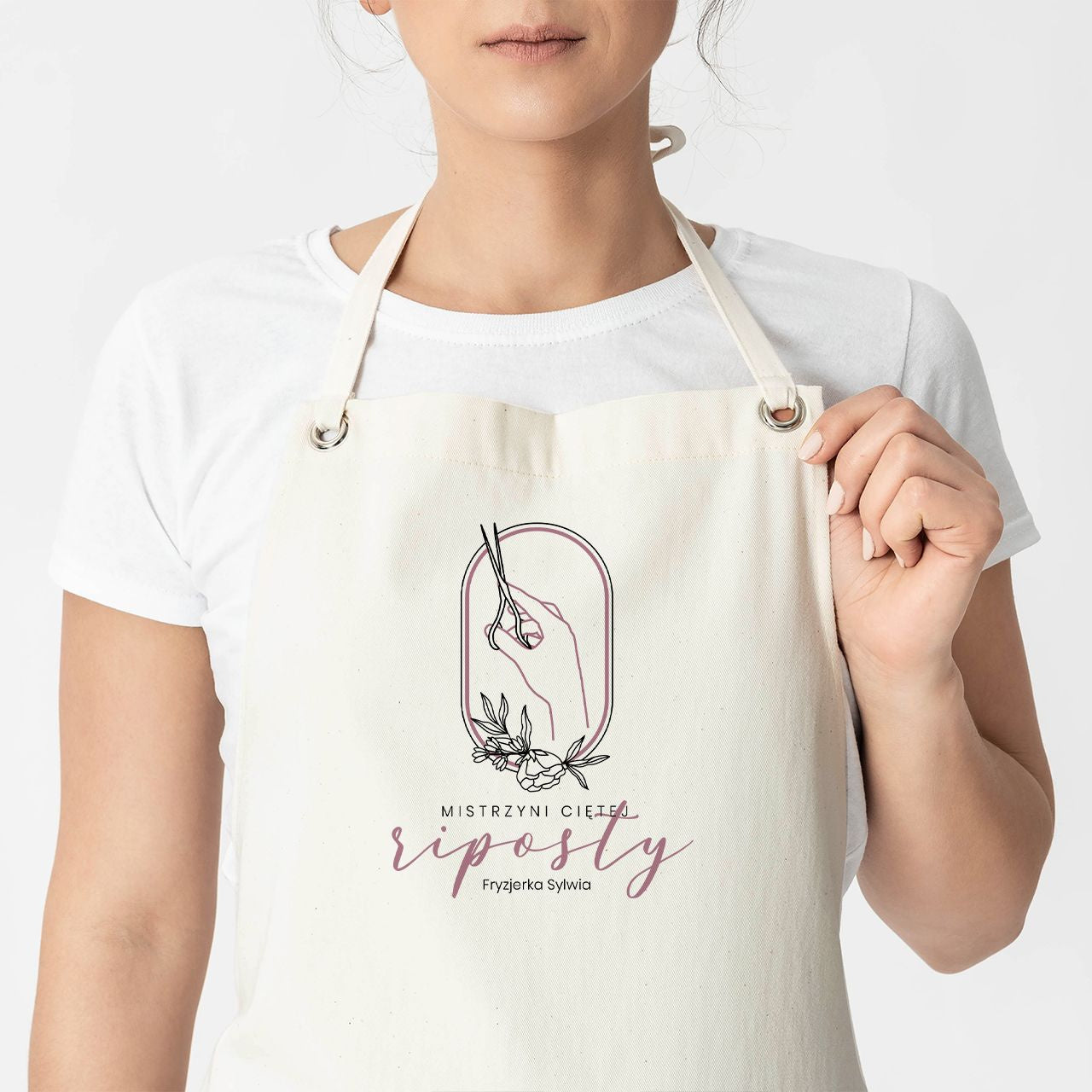 Fartuch personalizowany dla fryzjerki