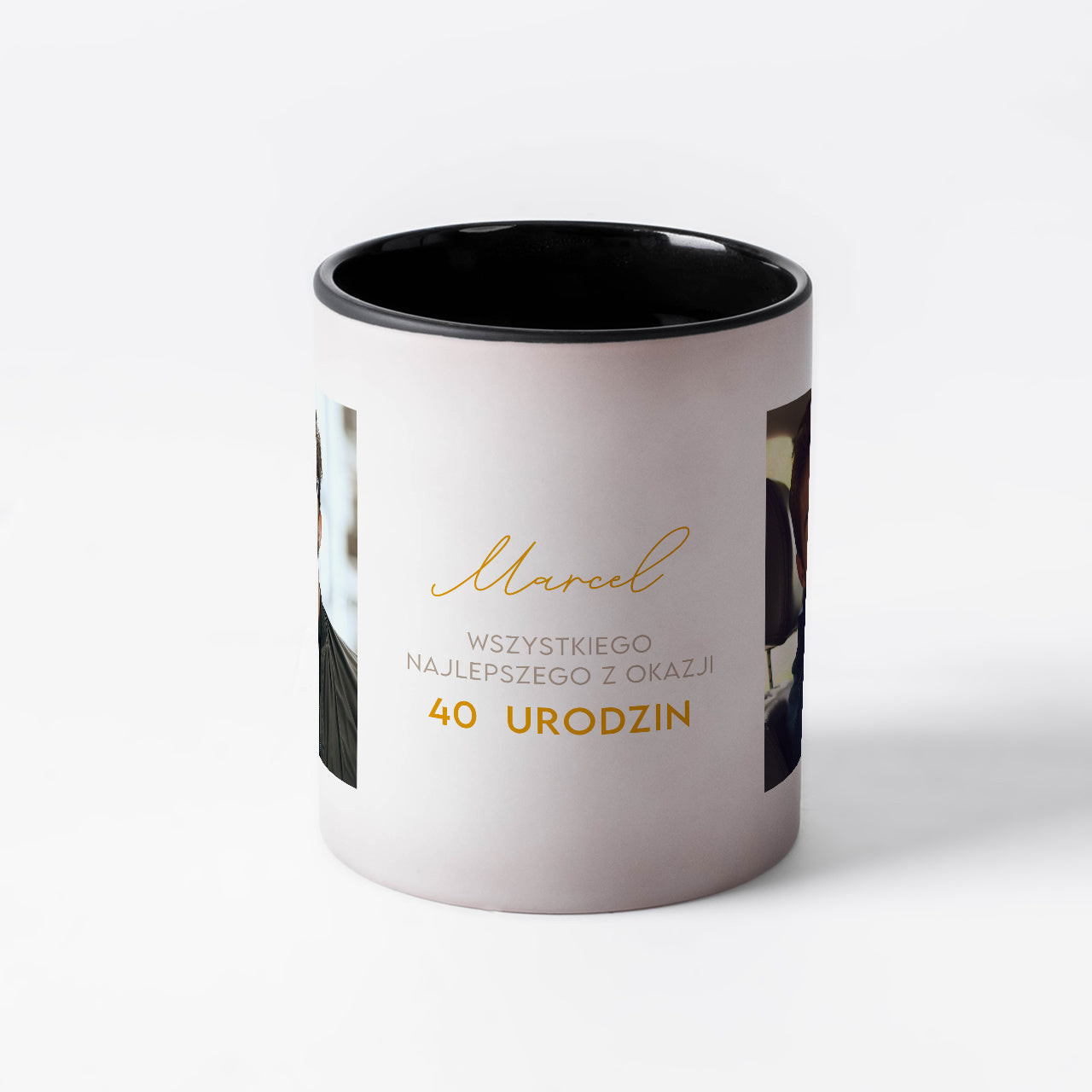 Magiczny kubek ze zdjęciami na 40 urodziny