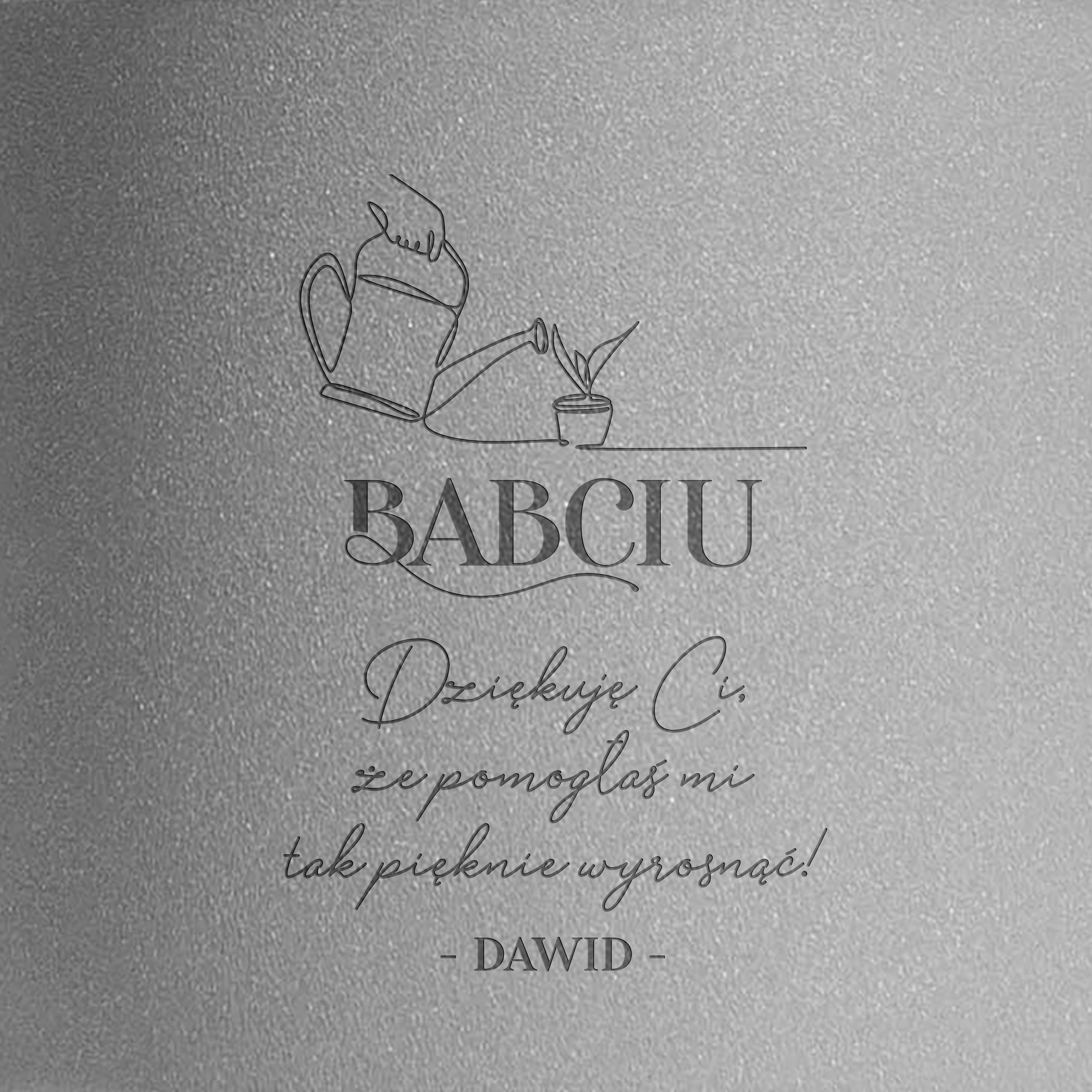 Doniczka z grawerem prezent dla babci doniczka dla babci doniczka na Dzień Babci prezent na Dzień Babci