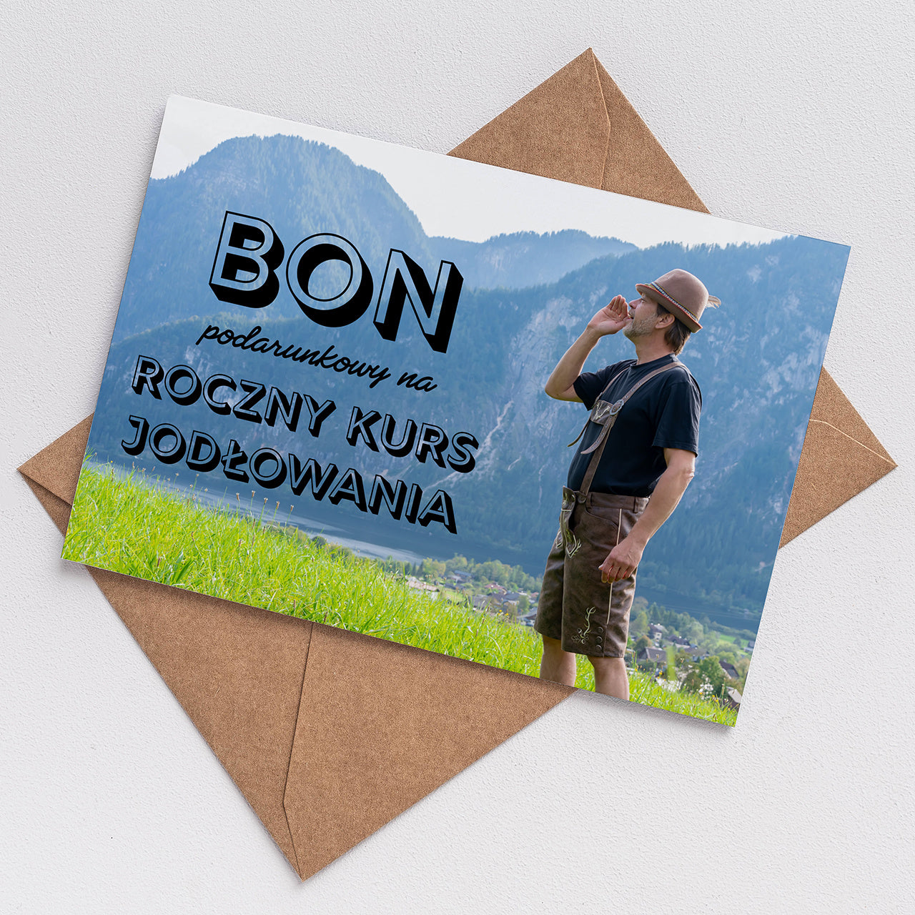 Śmieszna kartka na prezent - bon podarunkowy