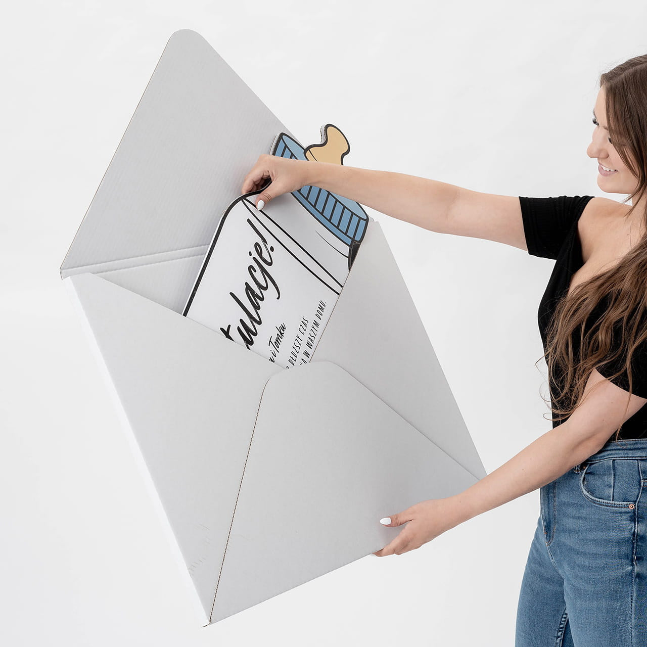 Duża kartka personalizowana - prezent na narodziny syna
