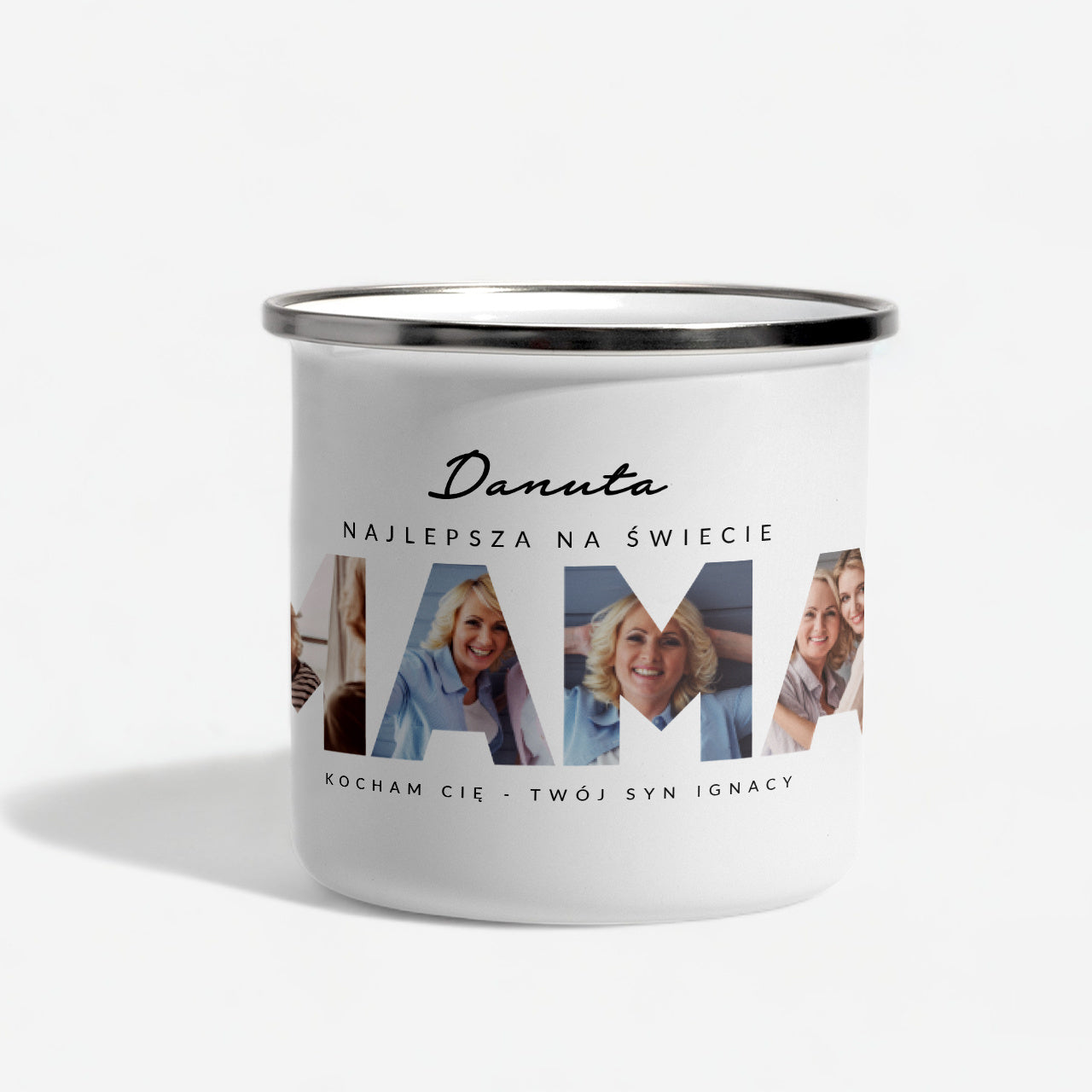 Kubek personalizowany ze zdjęciami dla mamy