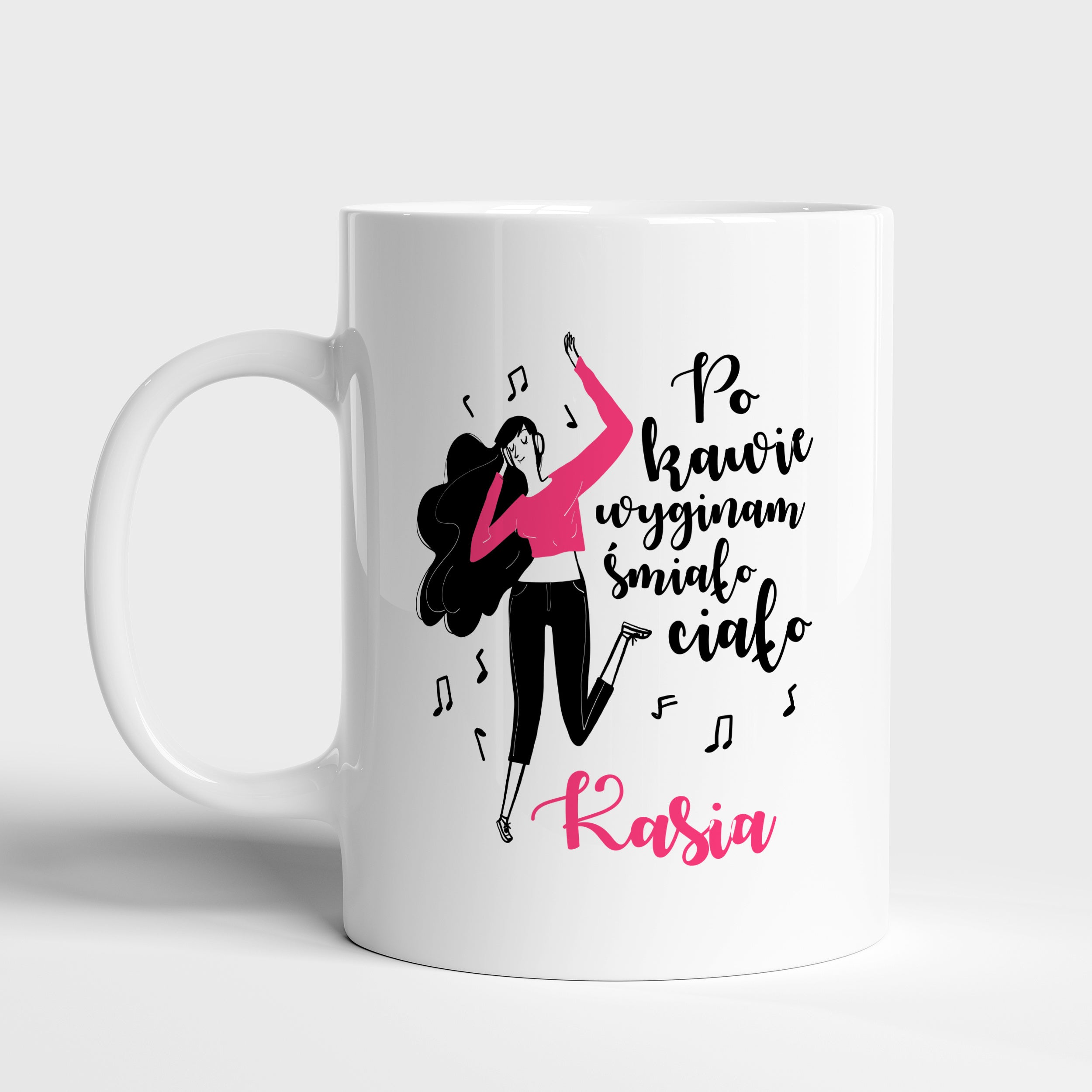 Personalizowany kubek dla tancerki - wyginam śmiało ciało kubek personalizowany prezent dla tancerki