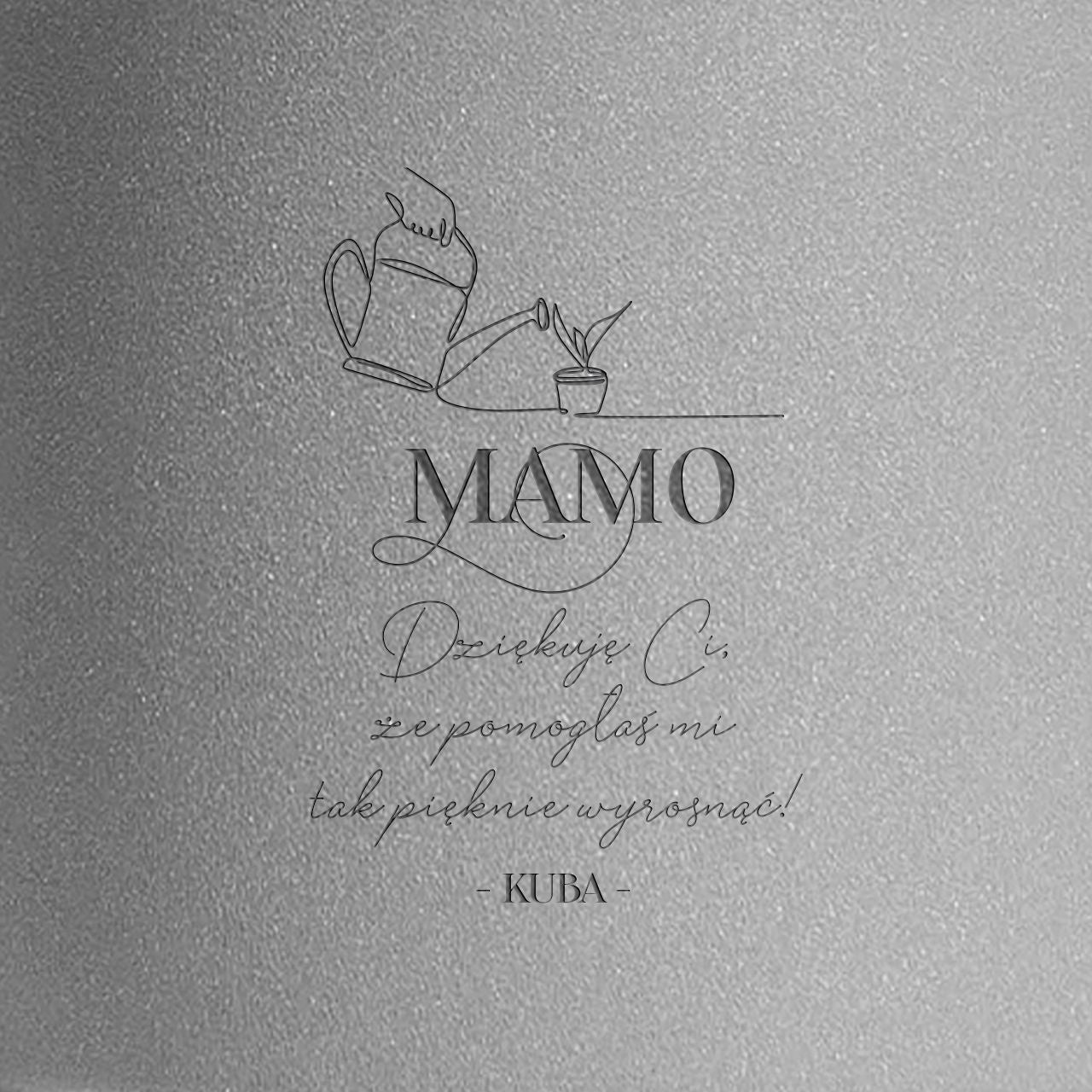 Grawerowana doniczka dla mamy prezent na dzień mamy personalizowana doniczka