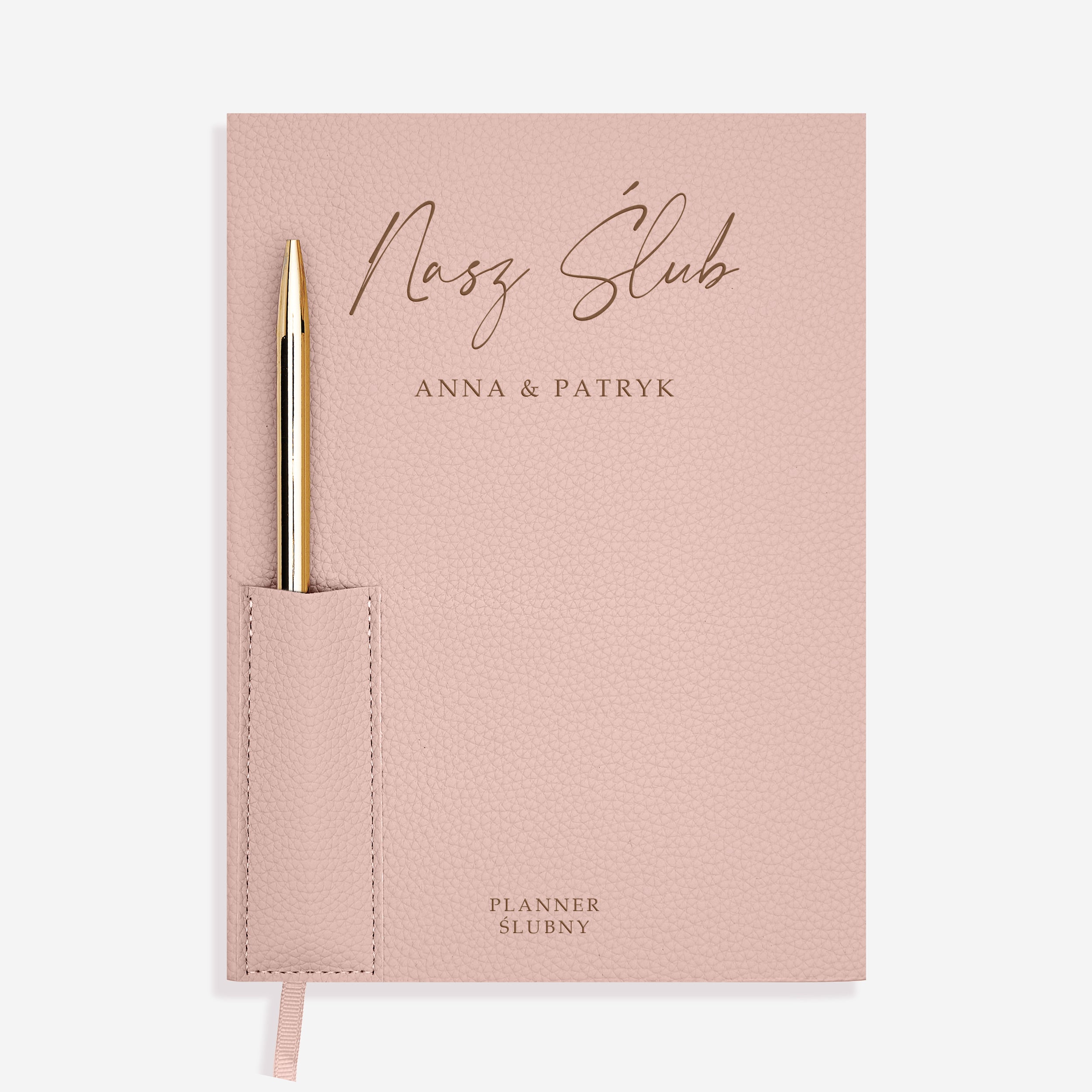 Wedding planner z długopisem NASZ ŚLUB