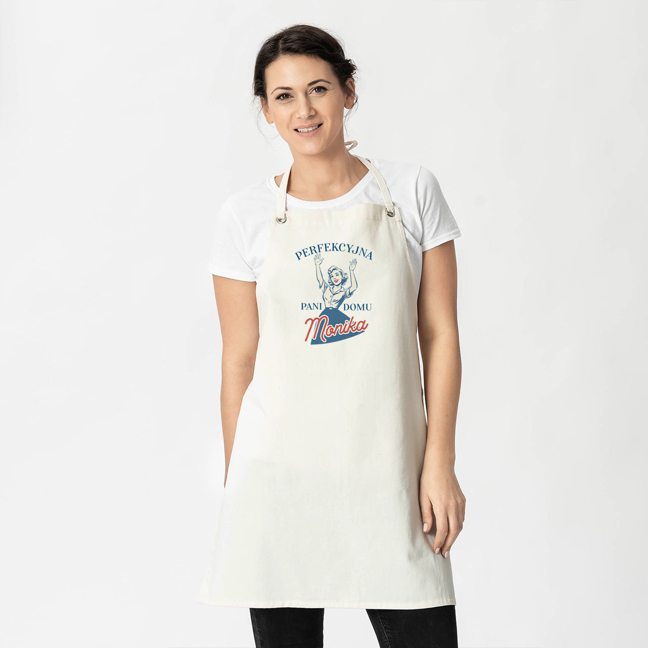 Personalizowany fartuch w stylu retro - perfekcyjna Pani domu