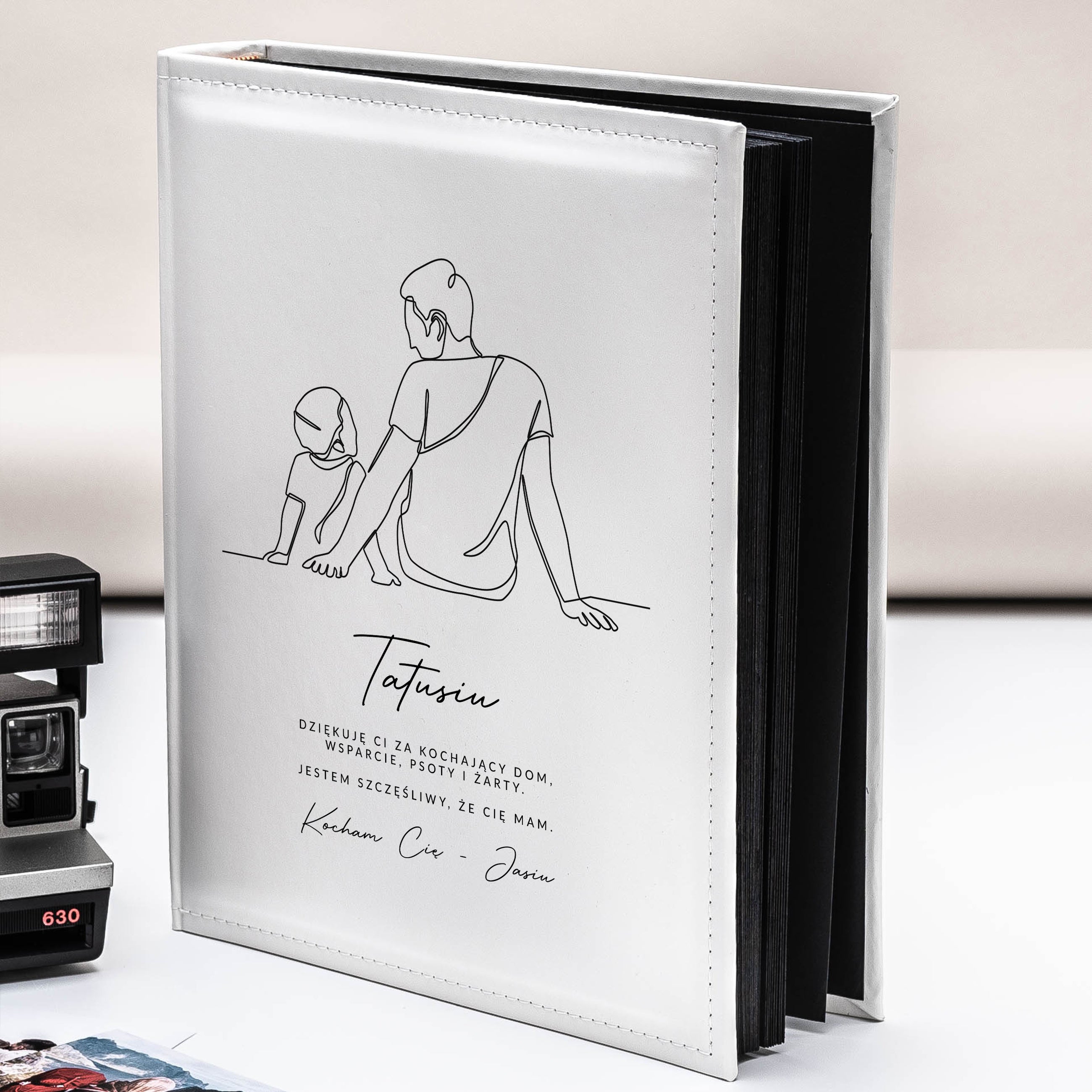 Personalizowany album dla taty od syna album na dzień taty prezent na dzień taty prezent na urodziny taty