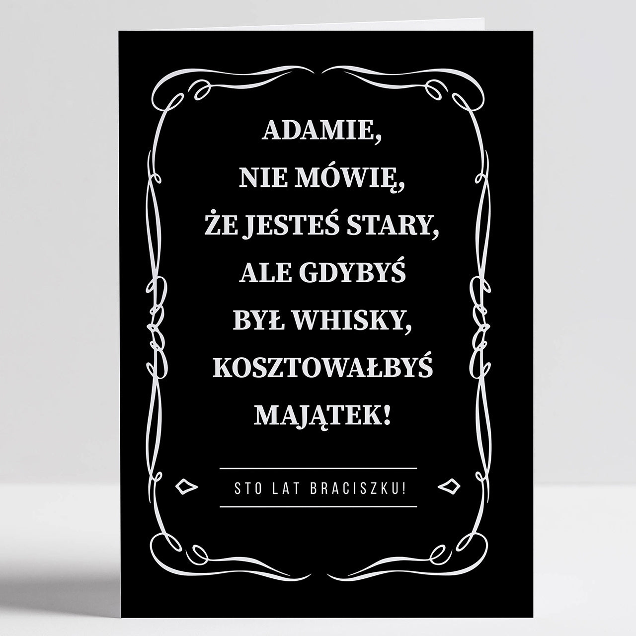 Personalizowana kartka na urodziny dla faceta - Jesteś Stary