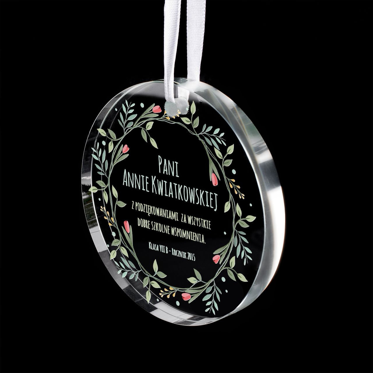 Zawieszka dla nauczycielki - upominek dla wychowawczyni