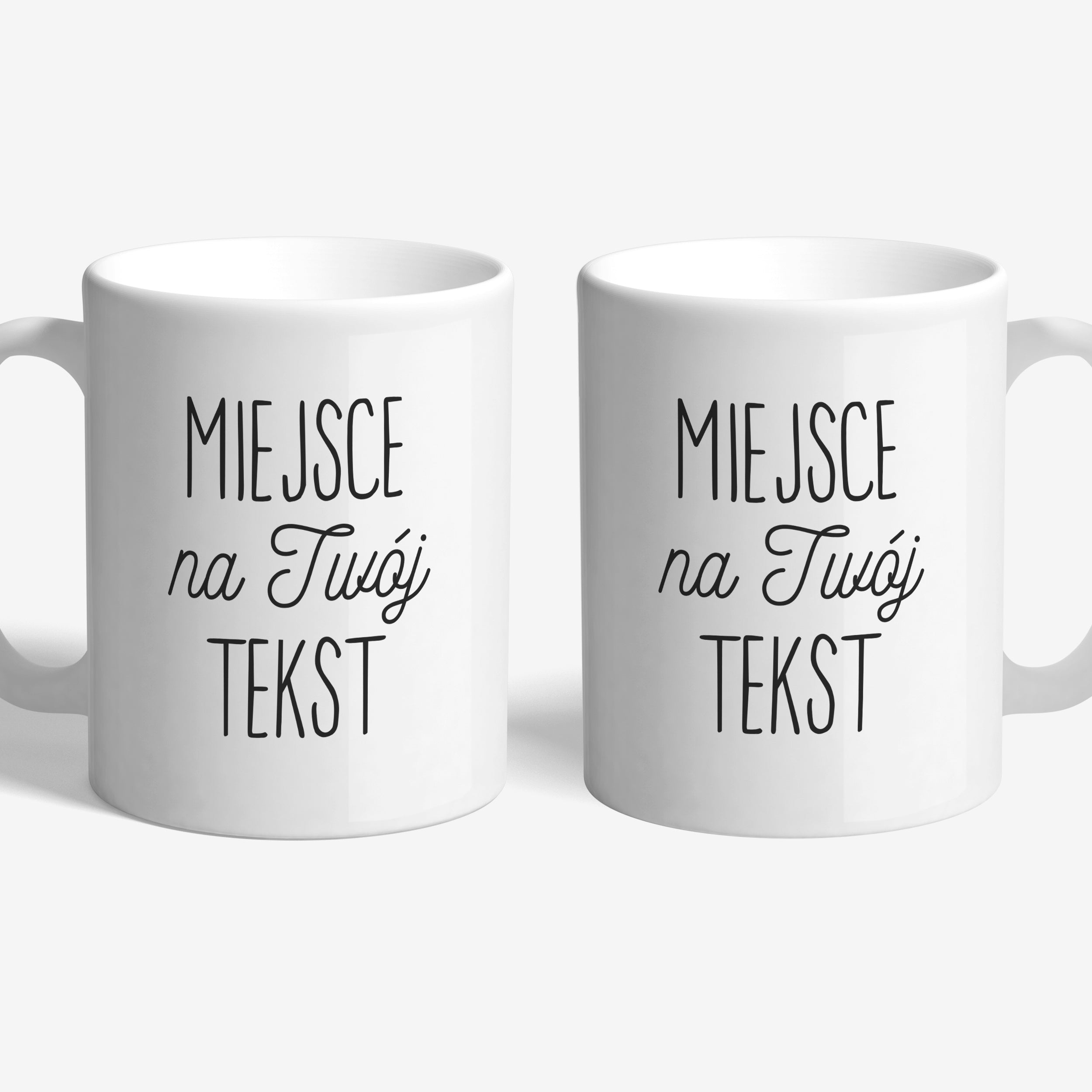 Kubek z tubą prezentową - Twój Tekst